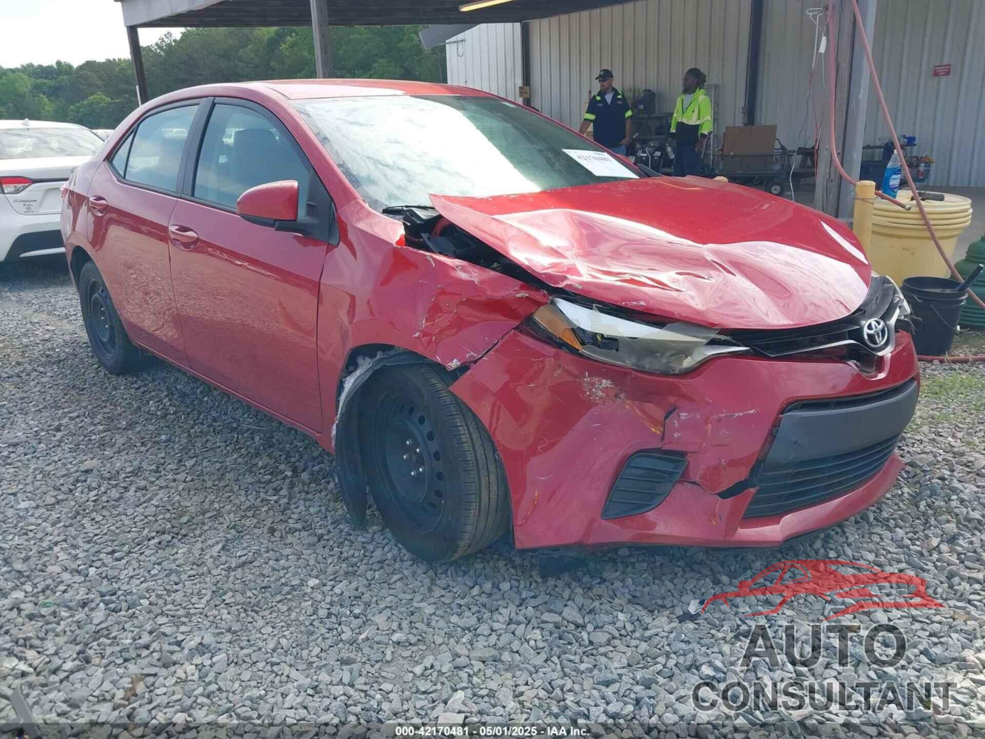 TOYOTA COROLLA 2014 - 2T1BURHE9EC158111