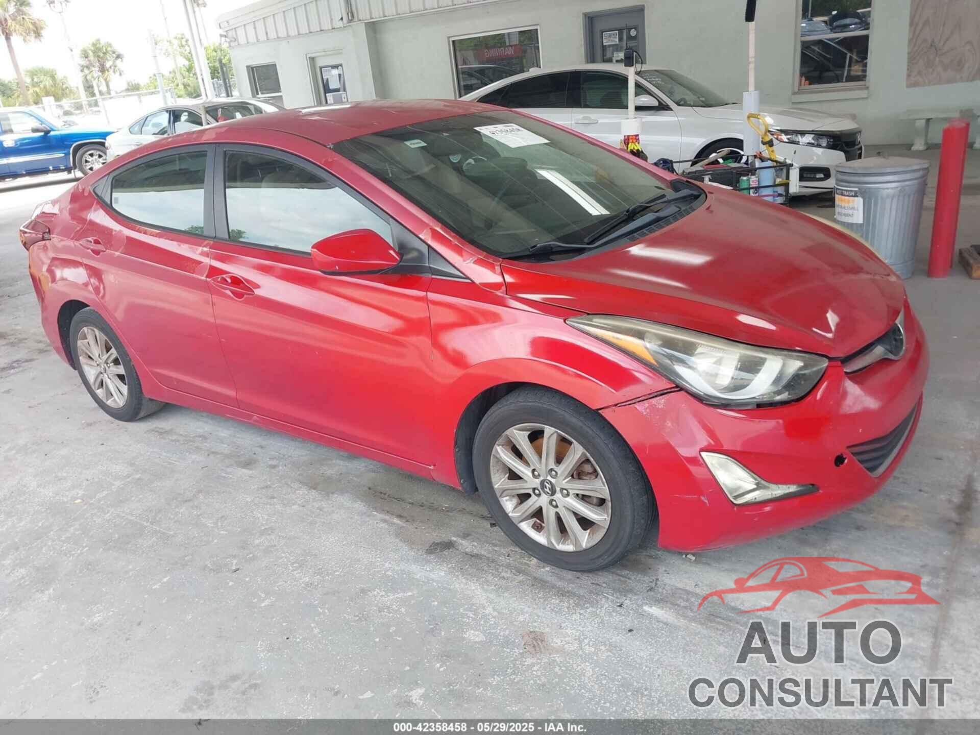 HYUNDAI ELANTRA 2014 - KMHDH4AE7EU138285