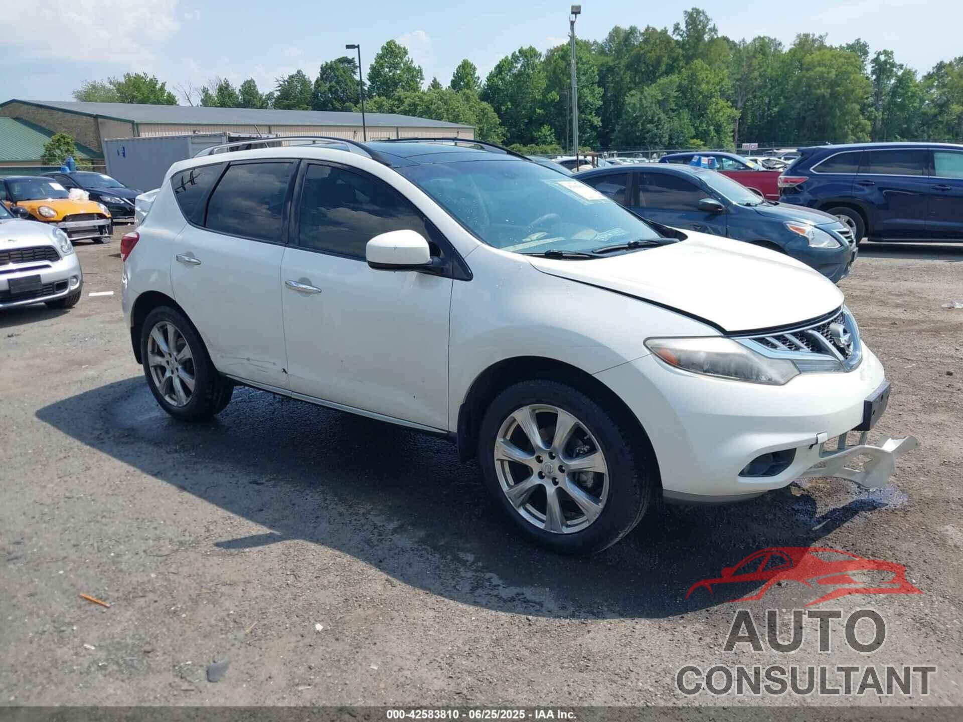 NISSAN MURANO 2012 - JN8AZ1MW2CW222155