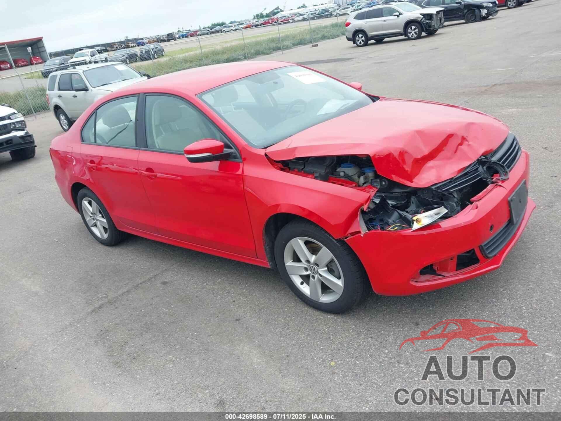 VOLKSWAGEN JETTA 2012 - 3VW3L7AJ7CM404786