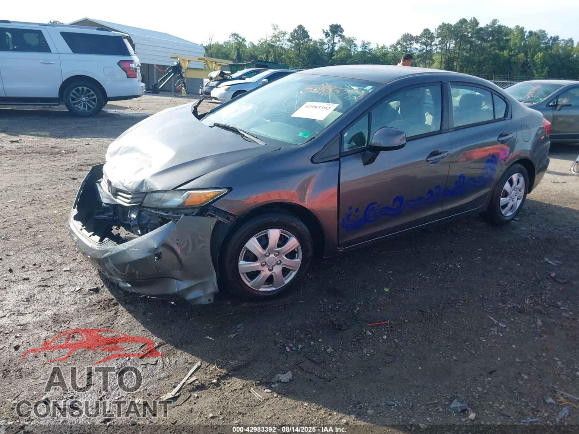 HONDA CIVIC 2012 - 2HGFB2F55CH596789