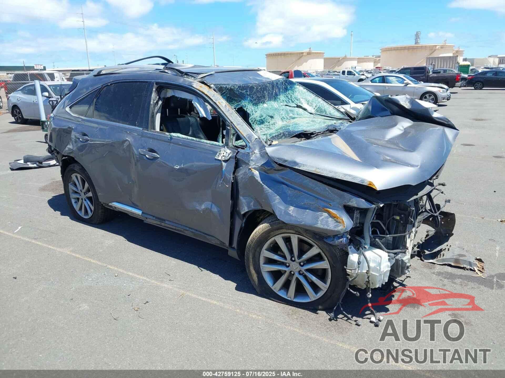 LEXUS RX 350 2013 - JTJZK1BA8D2007721