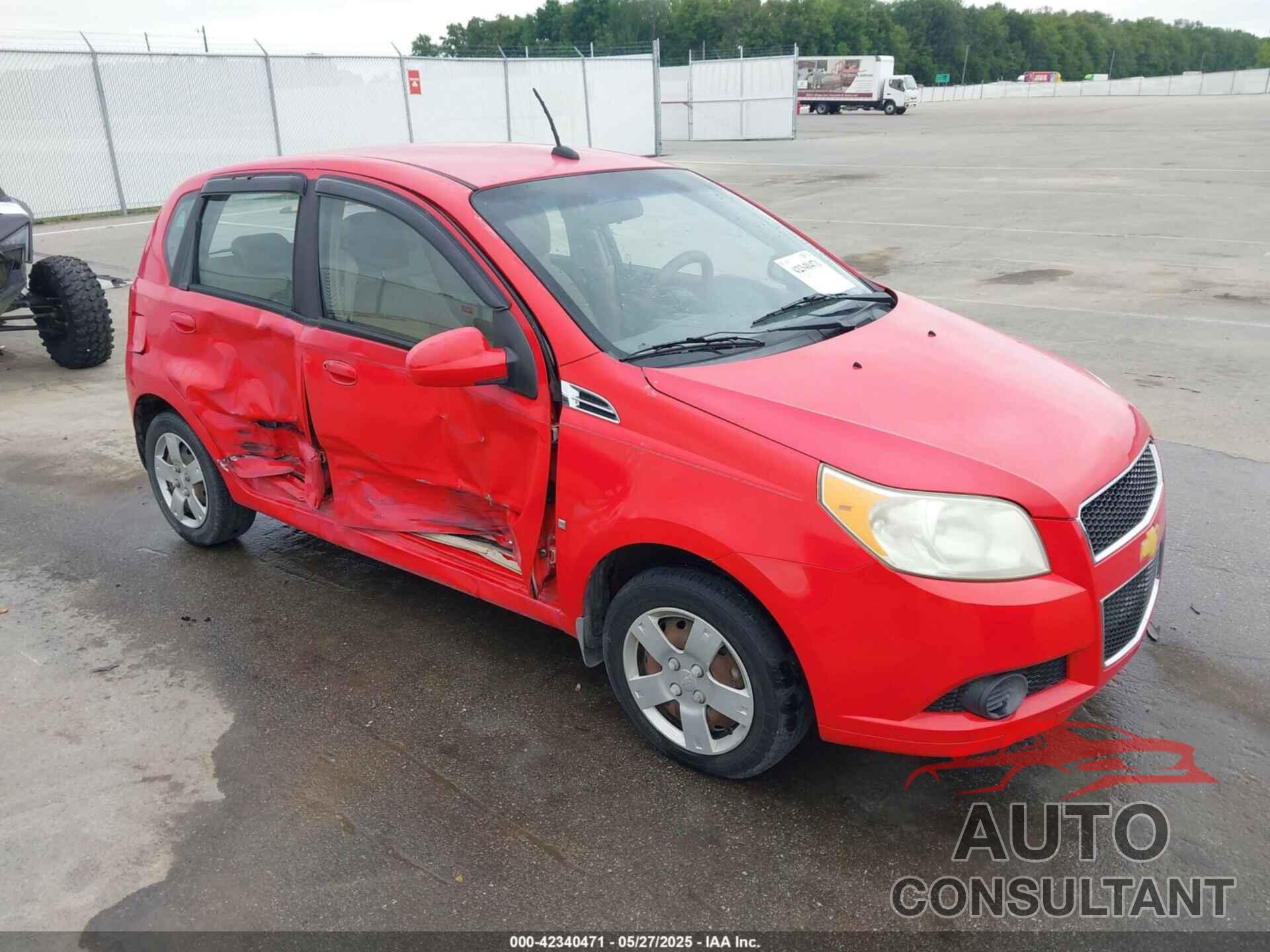 CHEVROLET AVEO 2009 - KL1TD66E09B325019