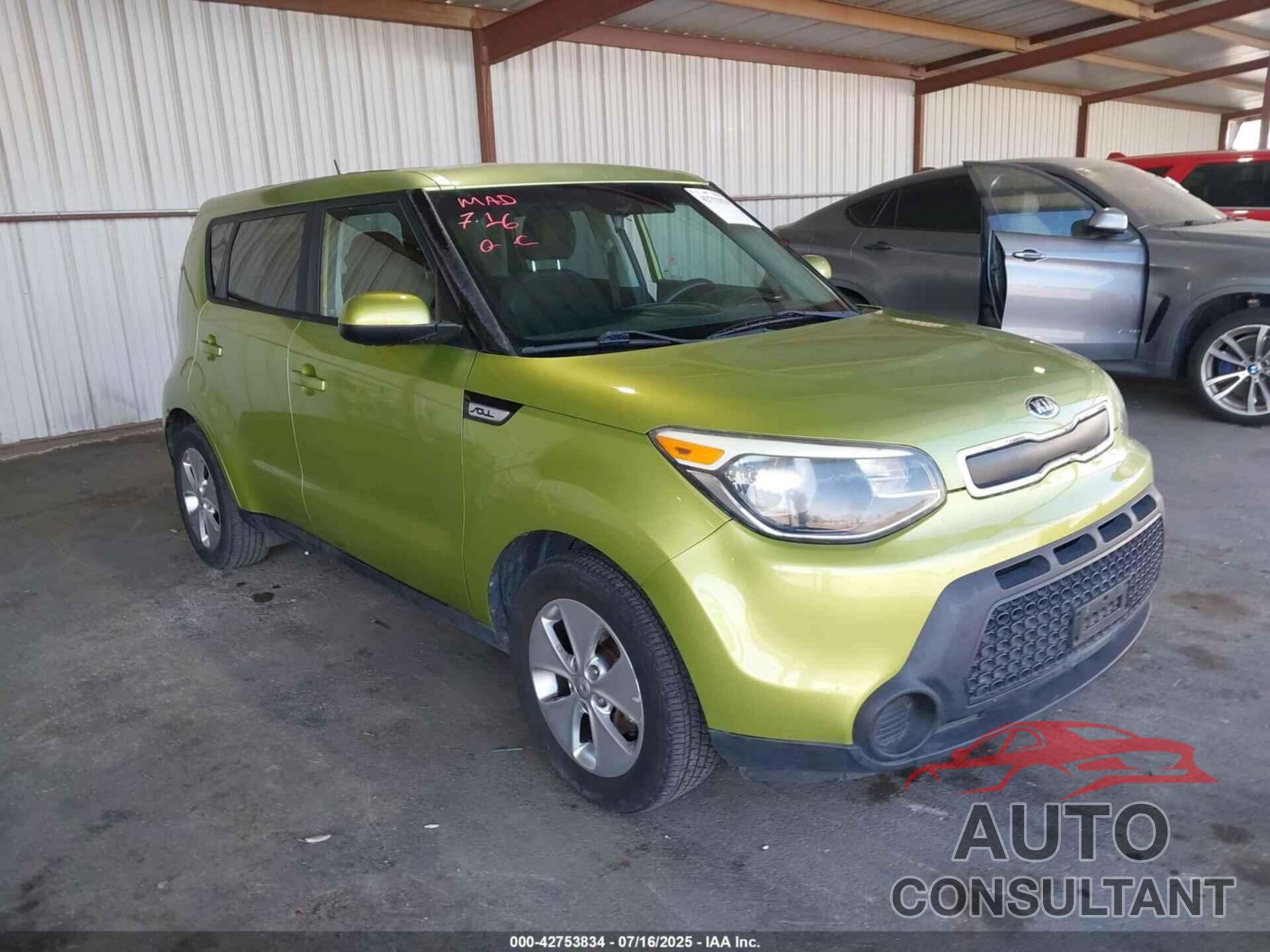 KIA SOUL 2015 - KNDJN2A29F7749882