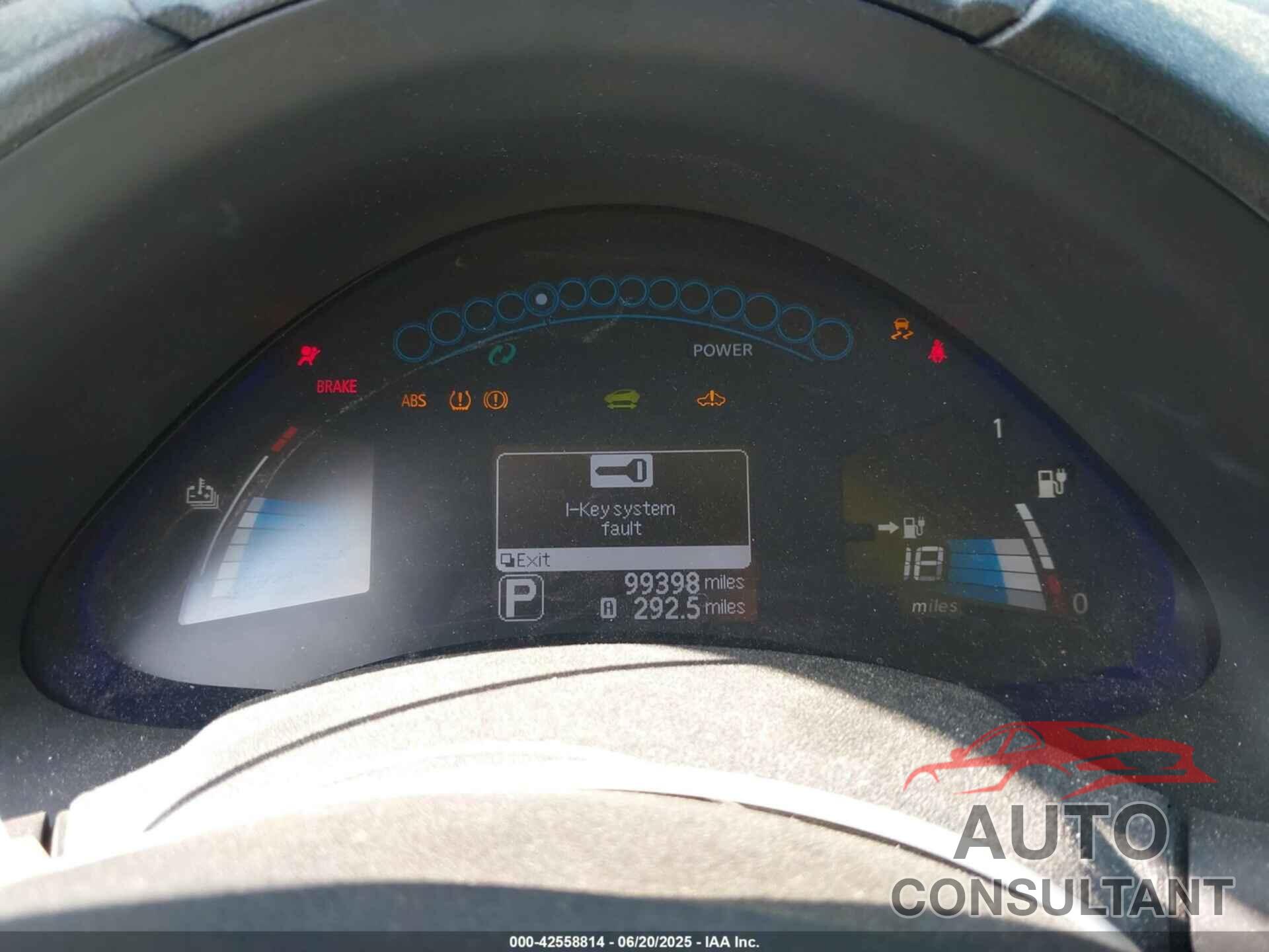 NISSAN LEAF 2013 - 1N4AZ0CP8DC406797