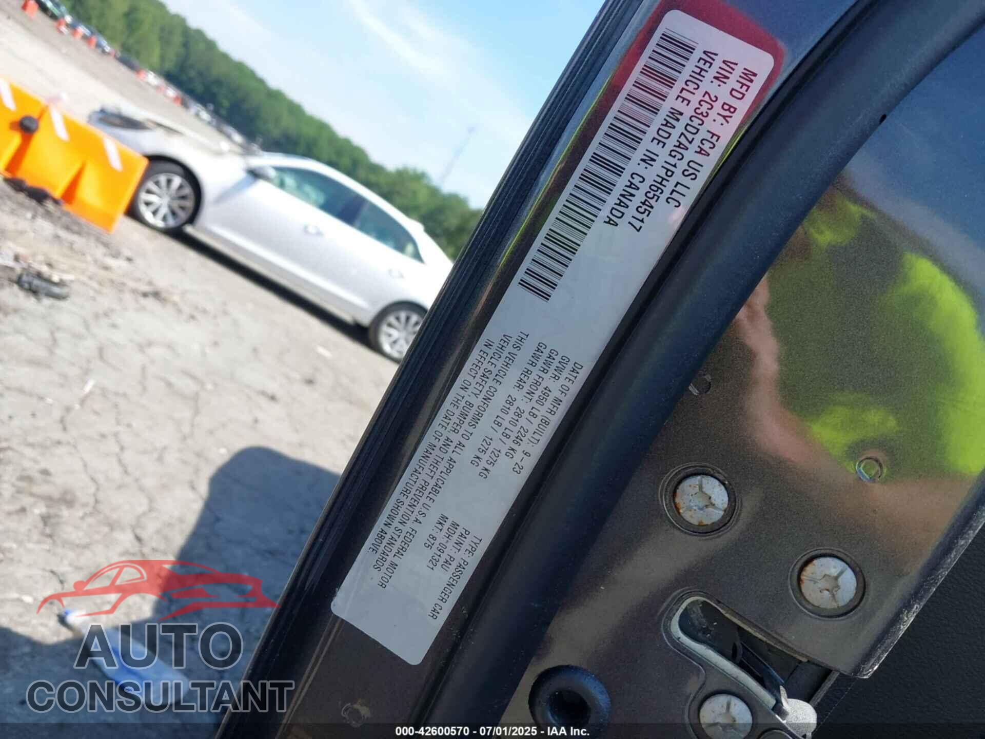 DODGE CHALLENGER 2023 - 2C3CDZAG1PH654517