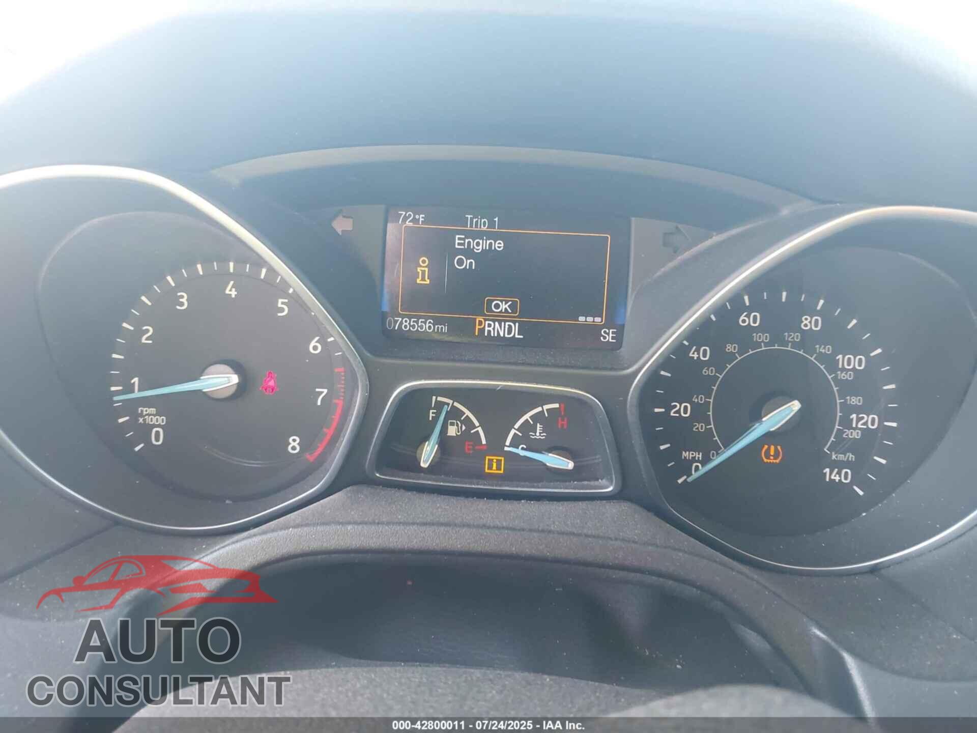 FORD FOCUS 2016 - 1FADP3F27GL214005