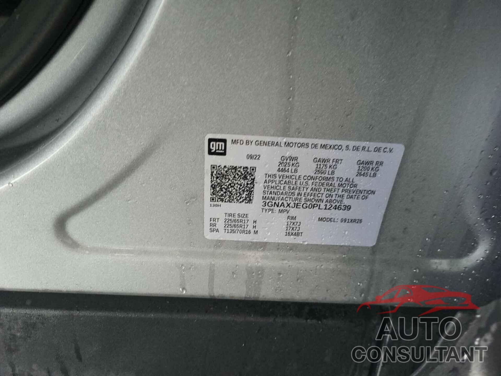 CHEVROLET EQUINOX 2023 - 3GNAXJEG0PL124639