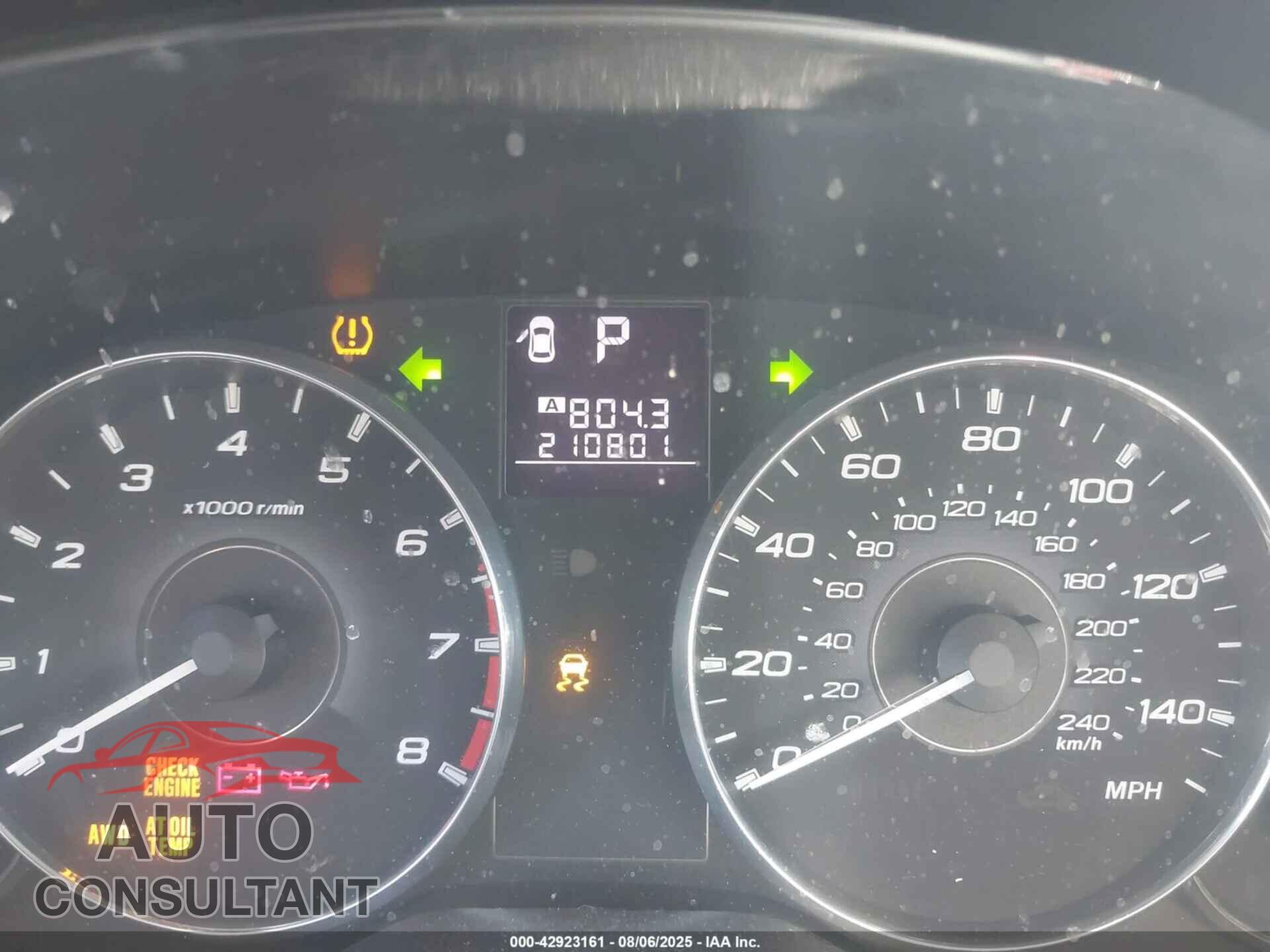 SUBARU OUTBACK 2012 - 4S4BRBLC7C3263195