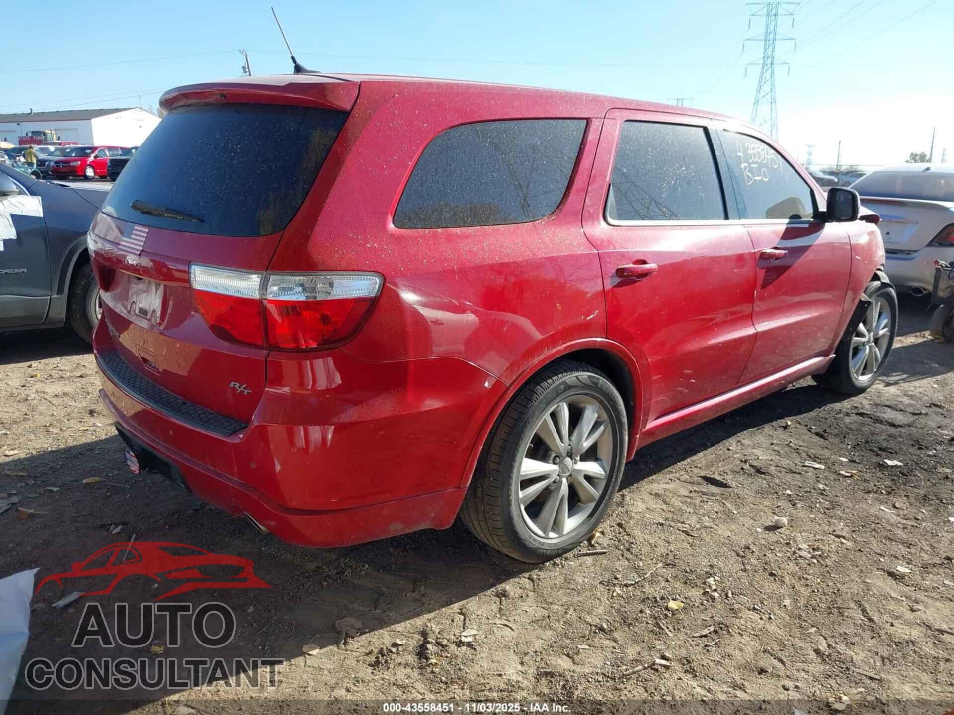 DODGE DURANGO 2012 - 1C4SDJCT5CC181558