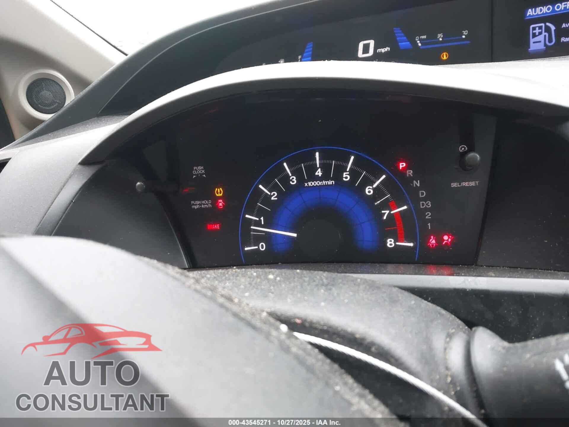 HONDA CIVIC 2012 - 19XFB2F89CE326100