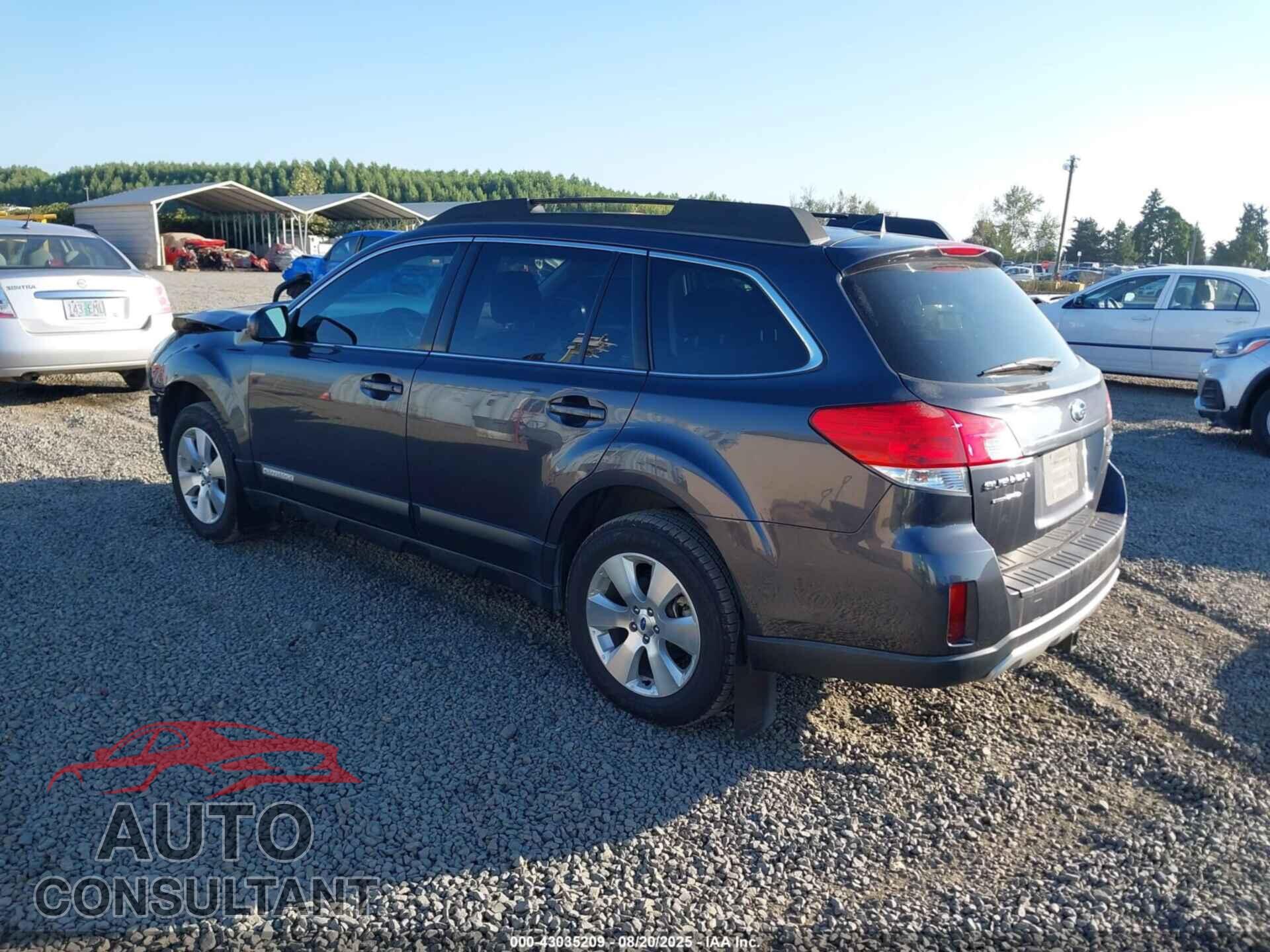 SUBARU OUTBACK 2012 - 4S4BRDKC5C2237911