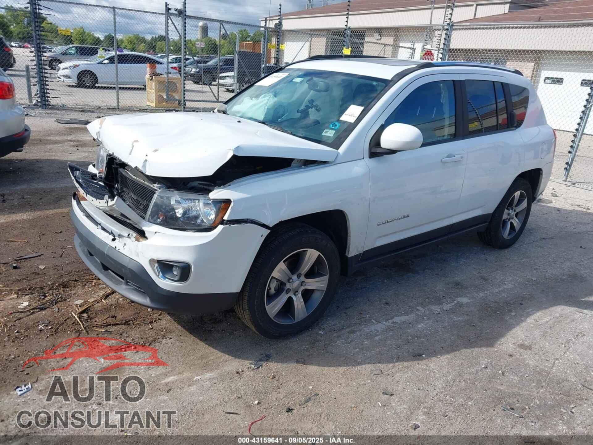 JEEP COMPASS 2017 - 1C4NJDEB6HD110575