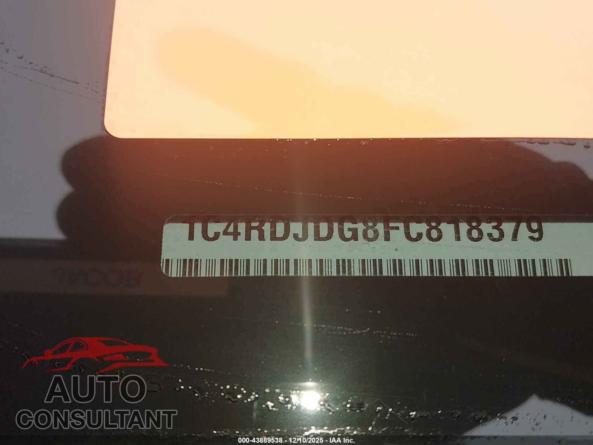 DODGE DURANGO 2015 - 1C4RDJDG8FC818379