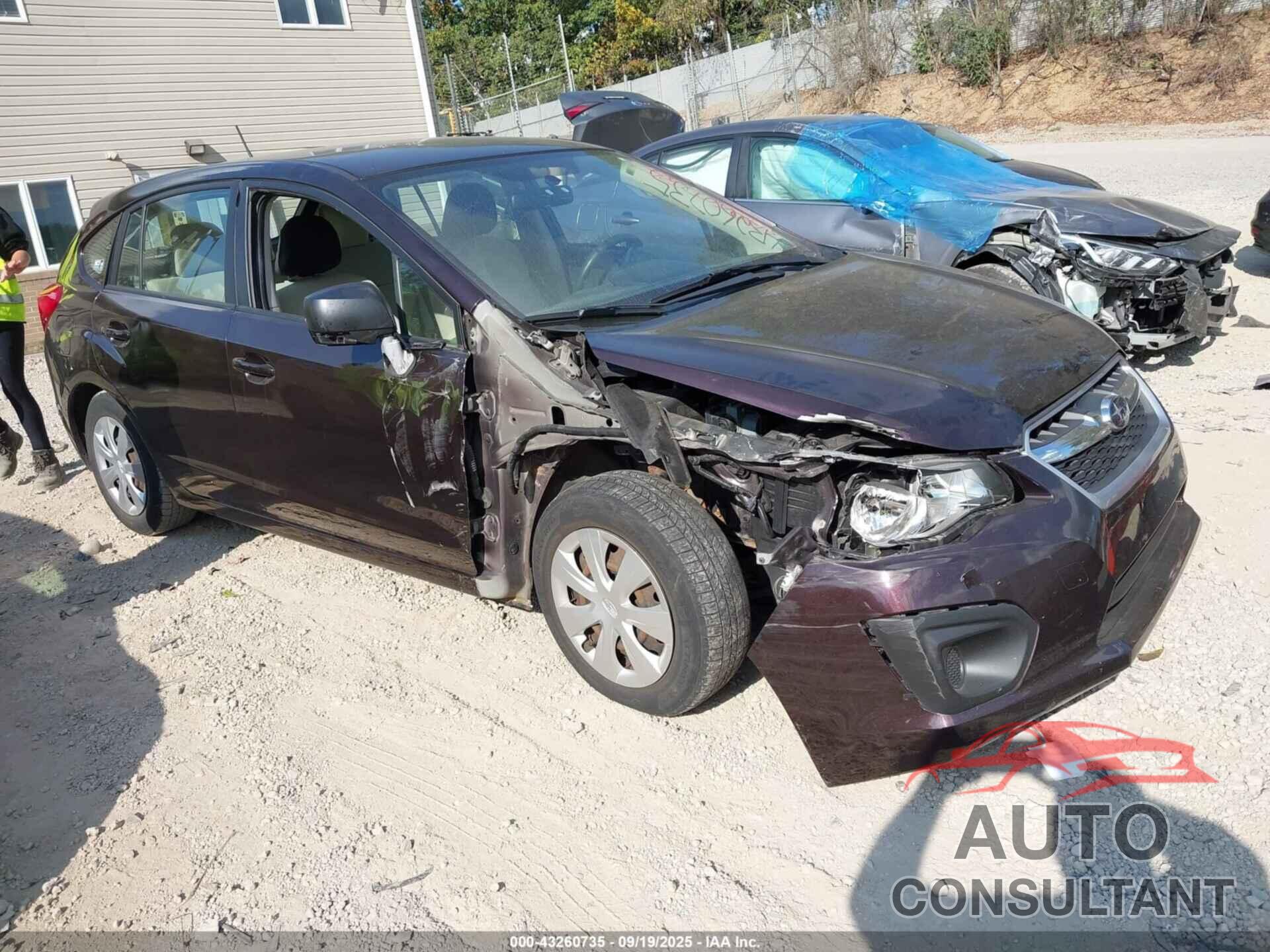 SUBARU IMPREZA 2012 - JF1GPAA63CH227777