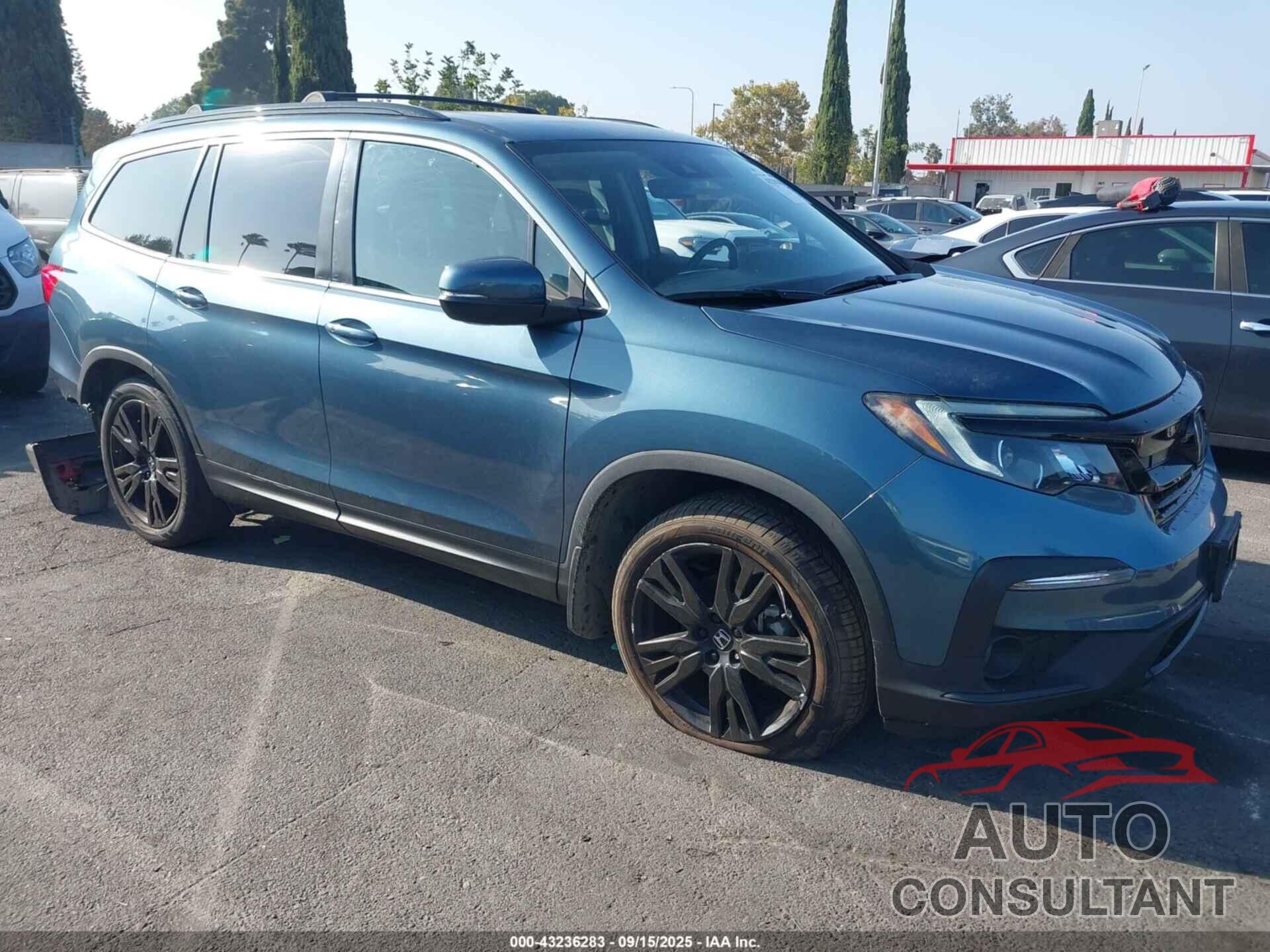 HONDA PILOT 2021 - 5FNYF6H21MB007234