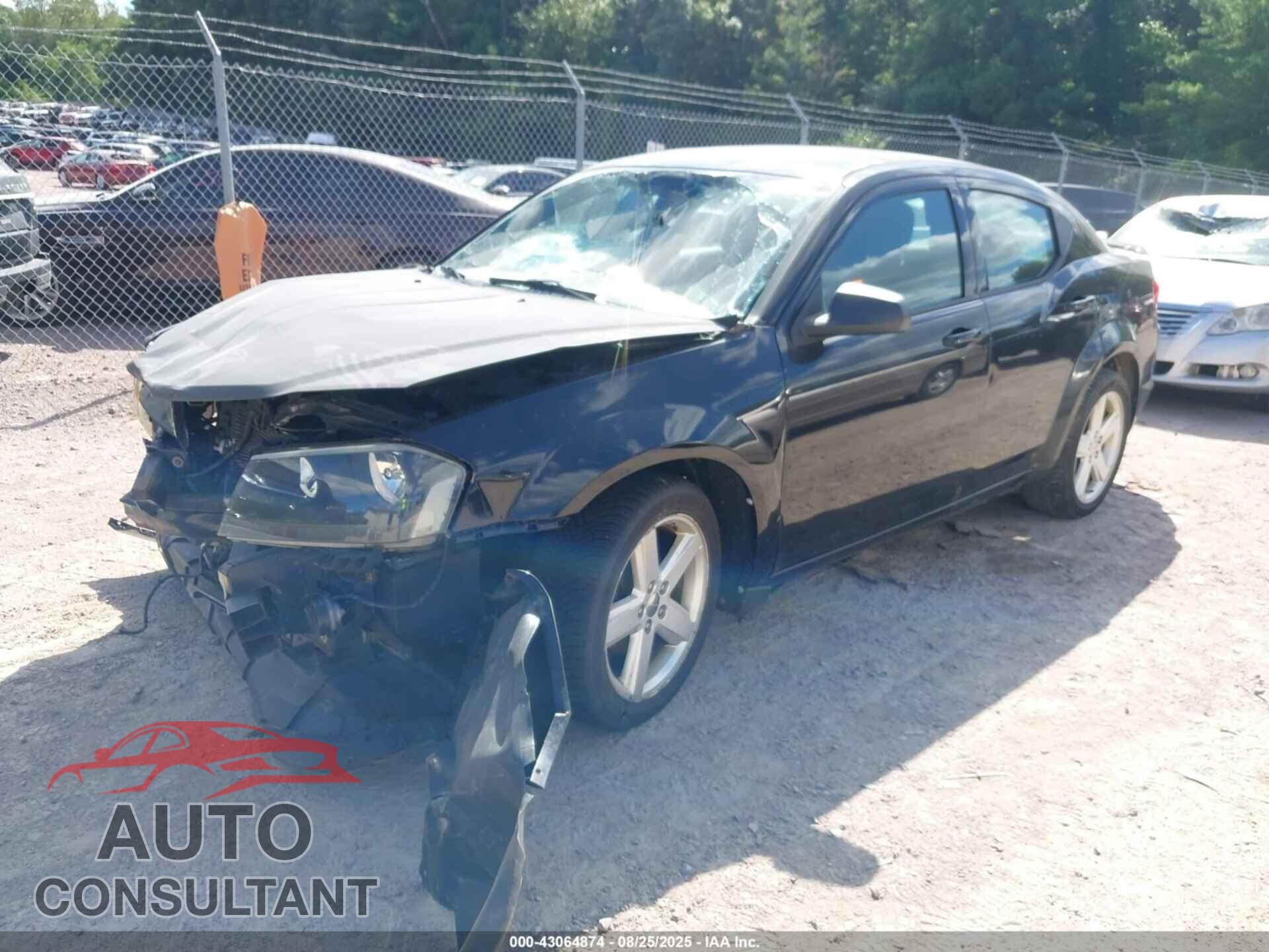 DODGE AVENGER 2013 - 1C3CDZAB2DN517836