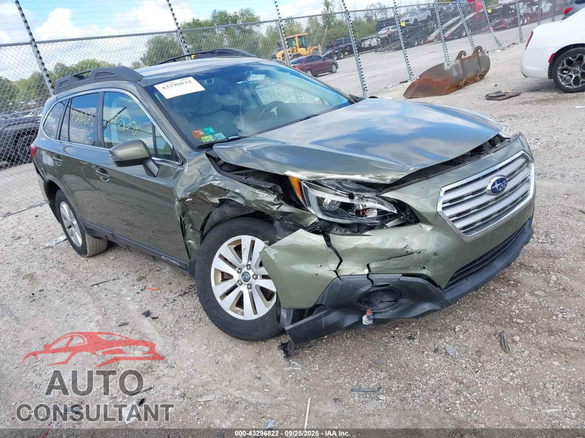 SUBARU OUTBACK 2016 - 4S4BSAFC8G3317653