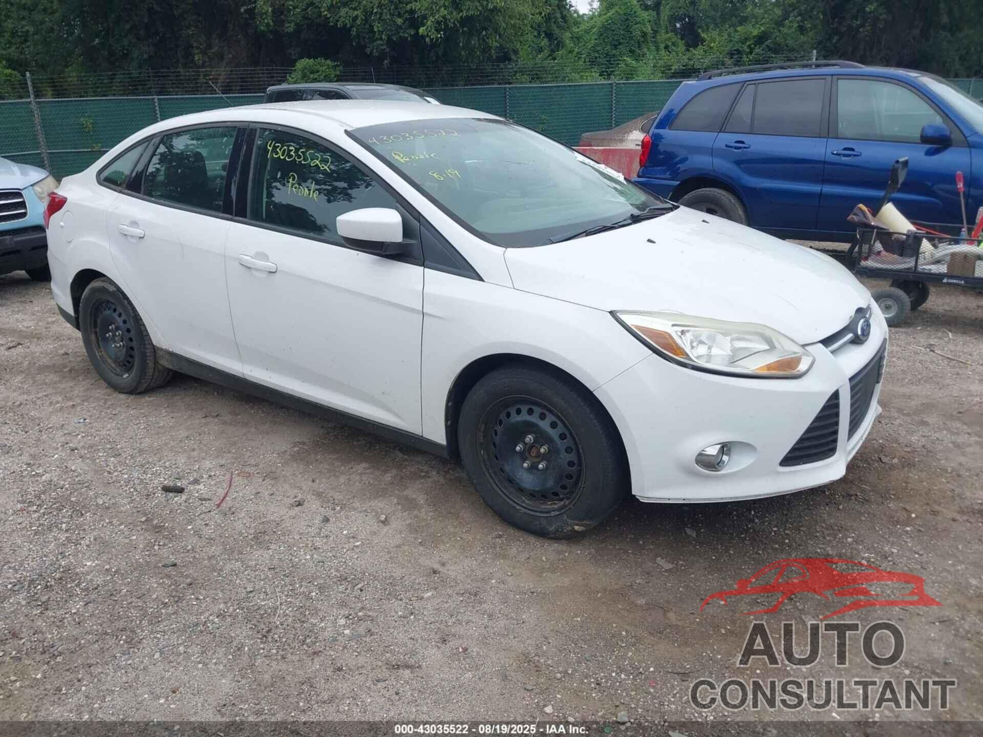 FORD FOCUS 2012 - 1FAHP3F22CL184259