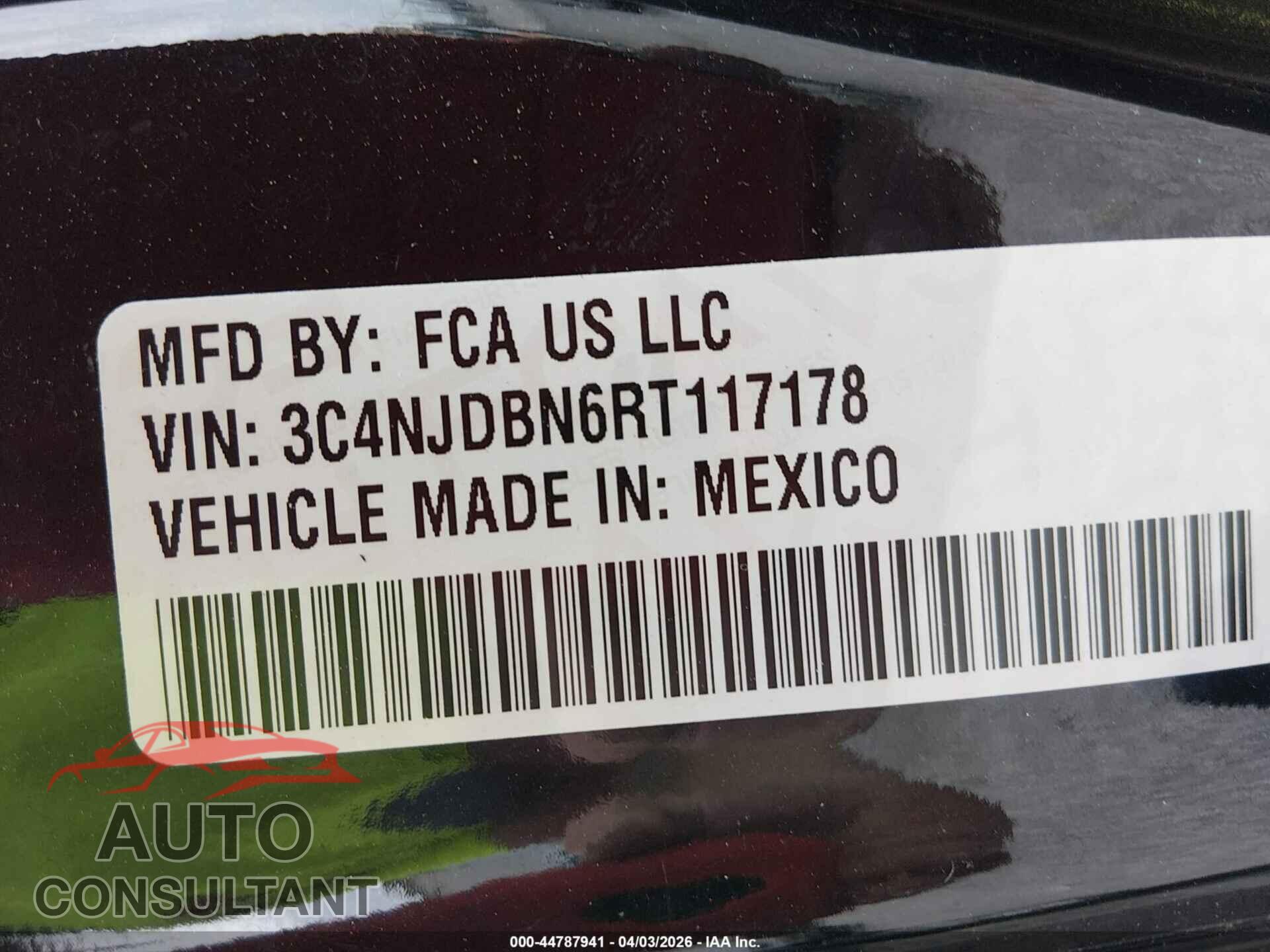 JEEP COMPASS 2024 - 3C4NJDBN6RT117178