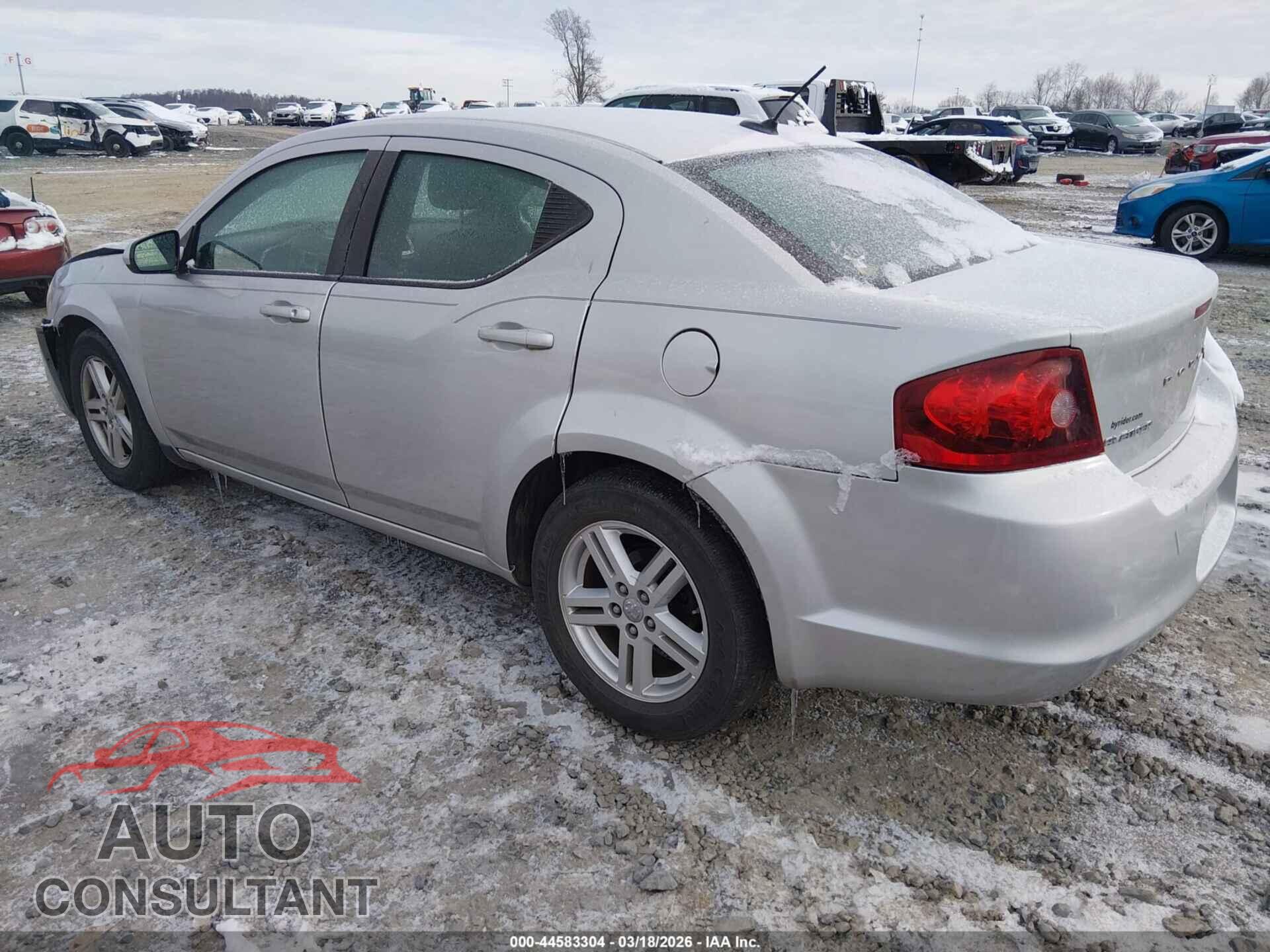 DODGE AVENGER 2012 - 1C3CDZCB0CN314472