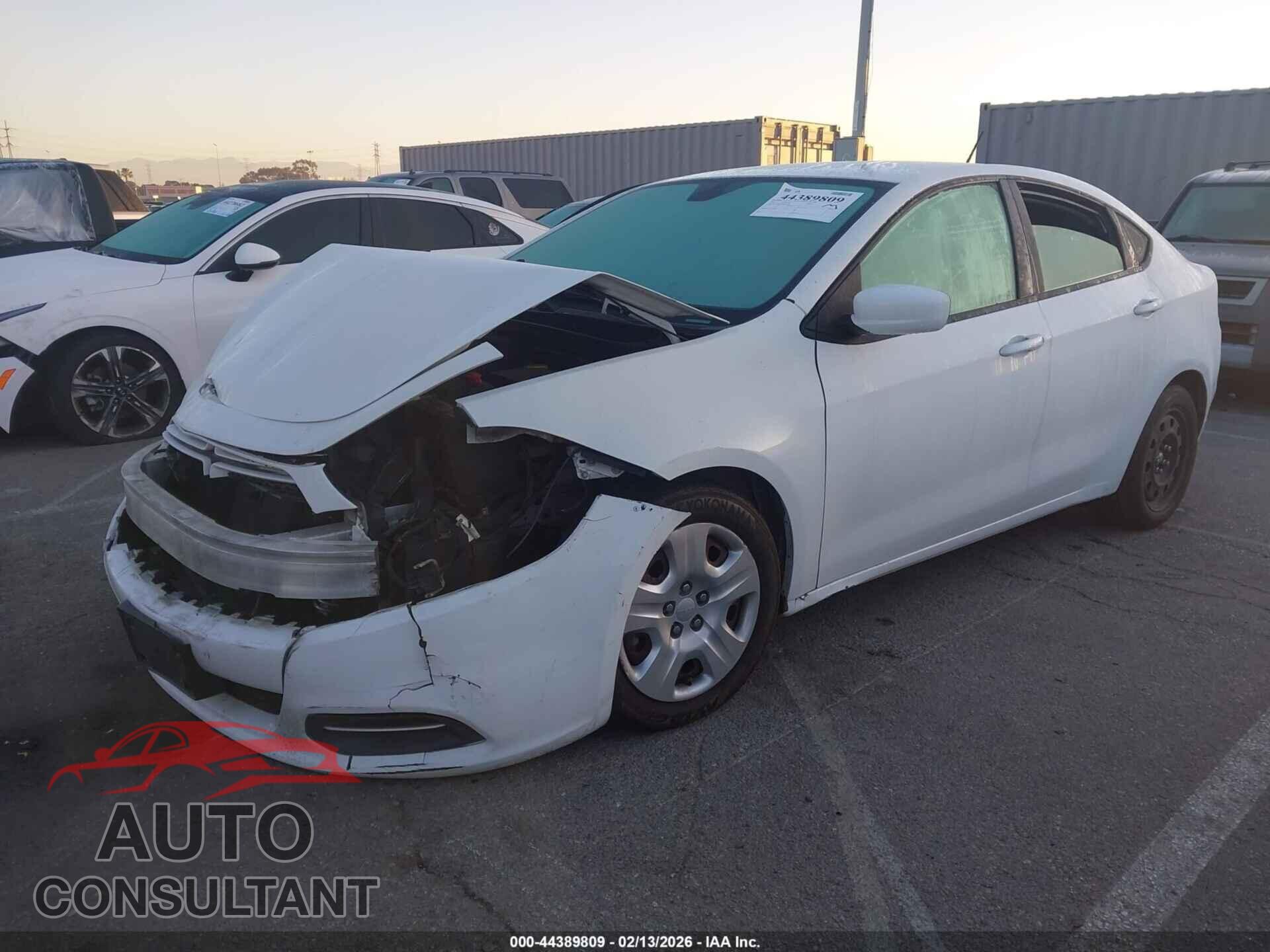 DODGE DART 2016 - 1C3CDFAA3GD644787
