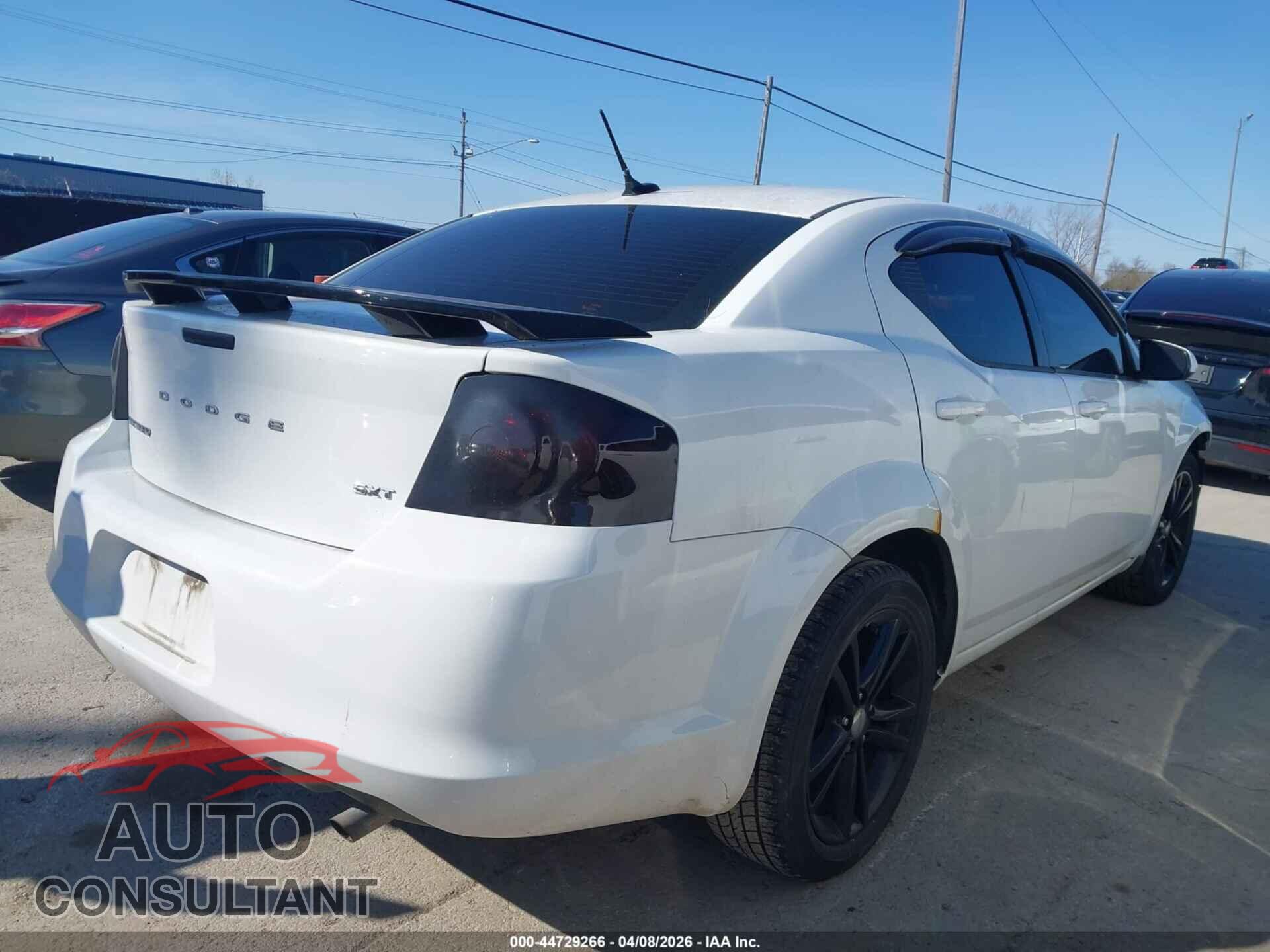 DODGE AVENGER 2012 - 1C3CDZCB5CN211659