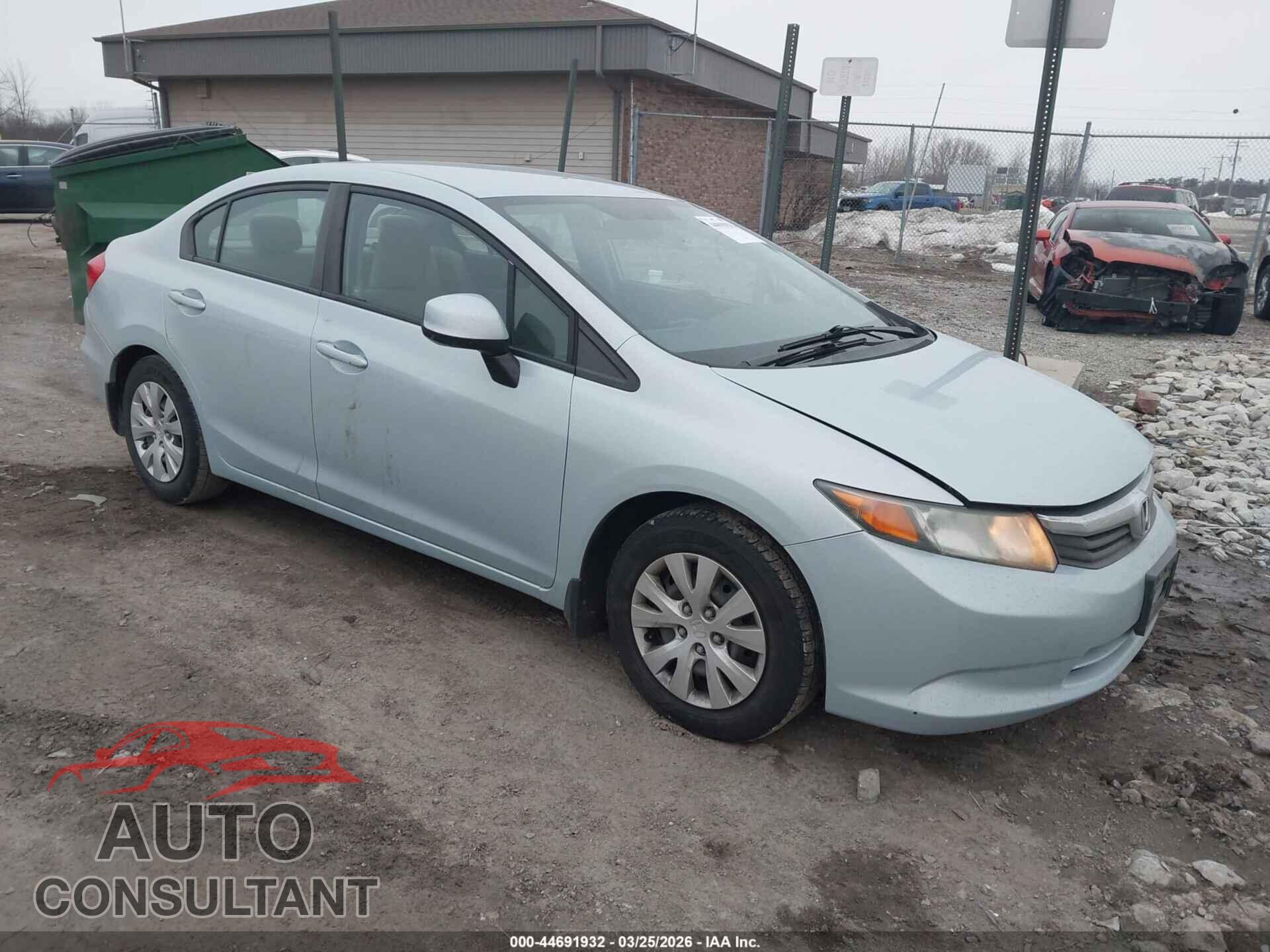 HONDA CIVIC 2012 - 2HGFB2F51CH593100