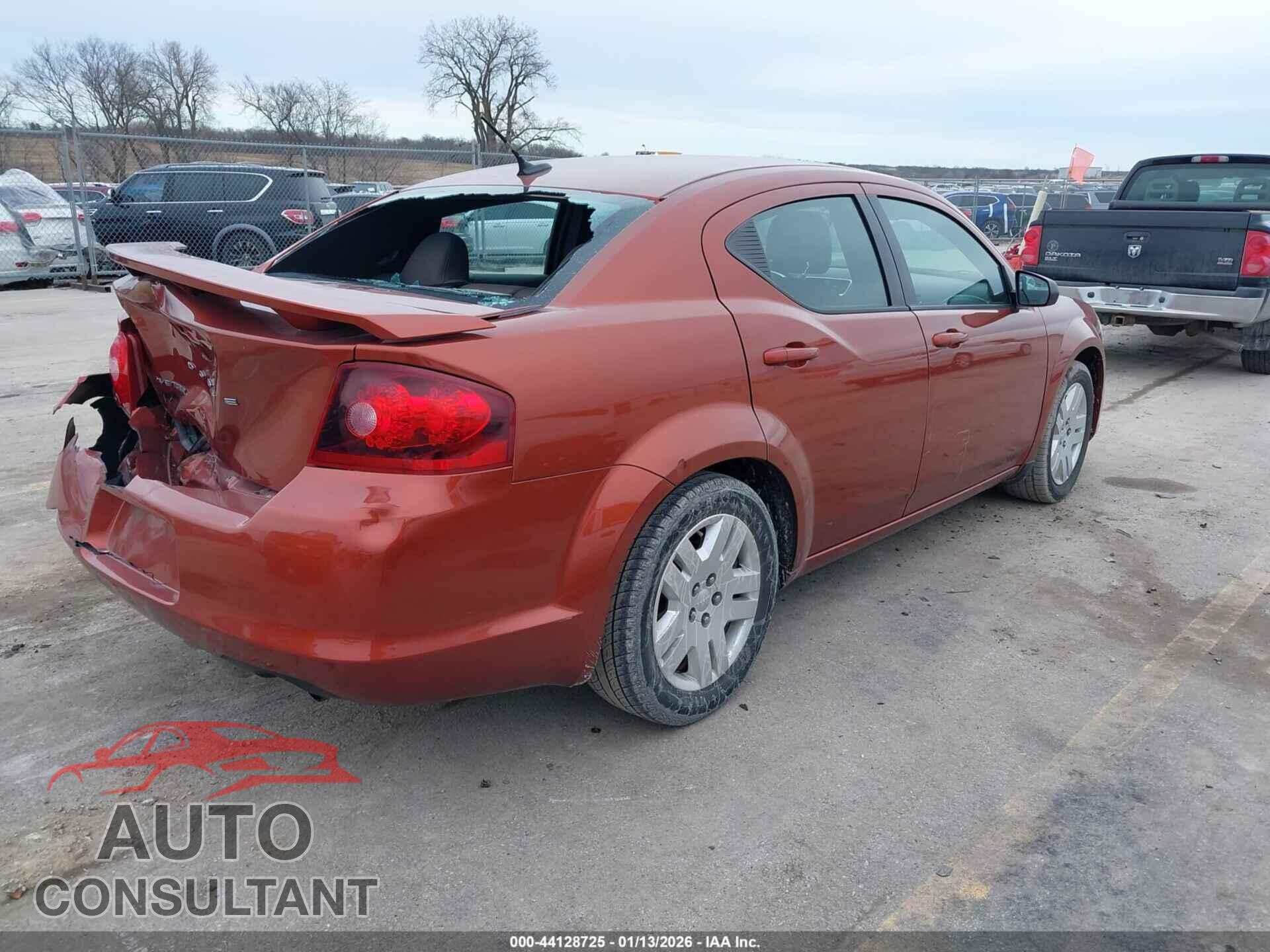DODGE AVENGER 2012 - 1C3CDZAB8CN270286
