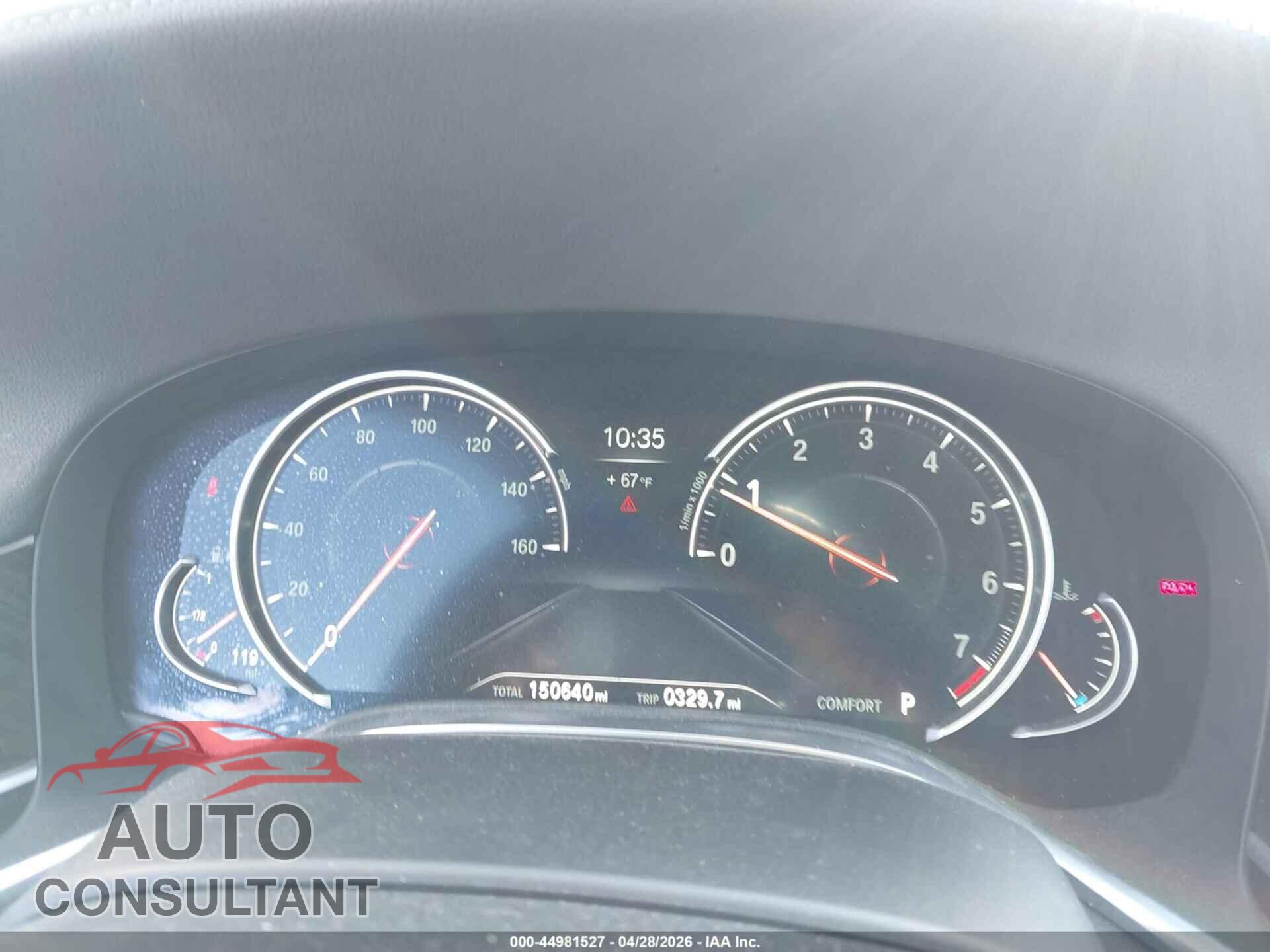 BMW 740I 2016 - WBA7E2C58GG547616