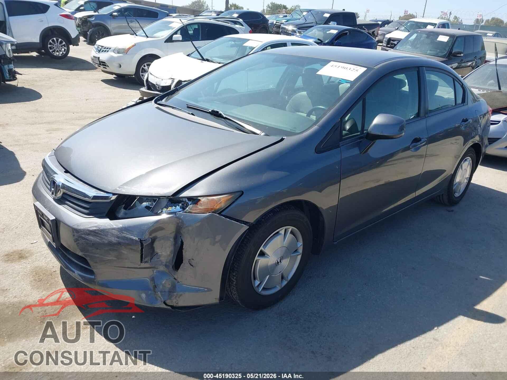 HONDA CIVIC 2012 - 2HGFB2F67CH549014