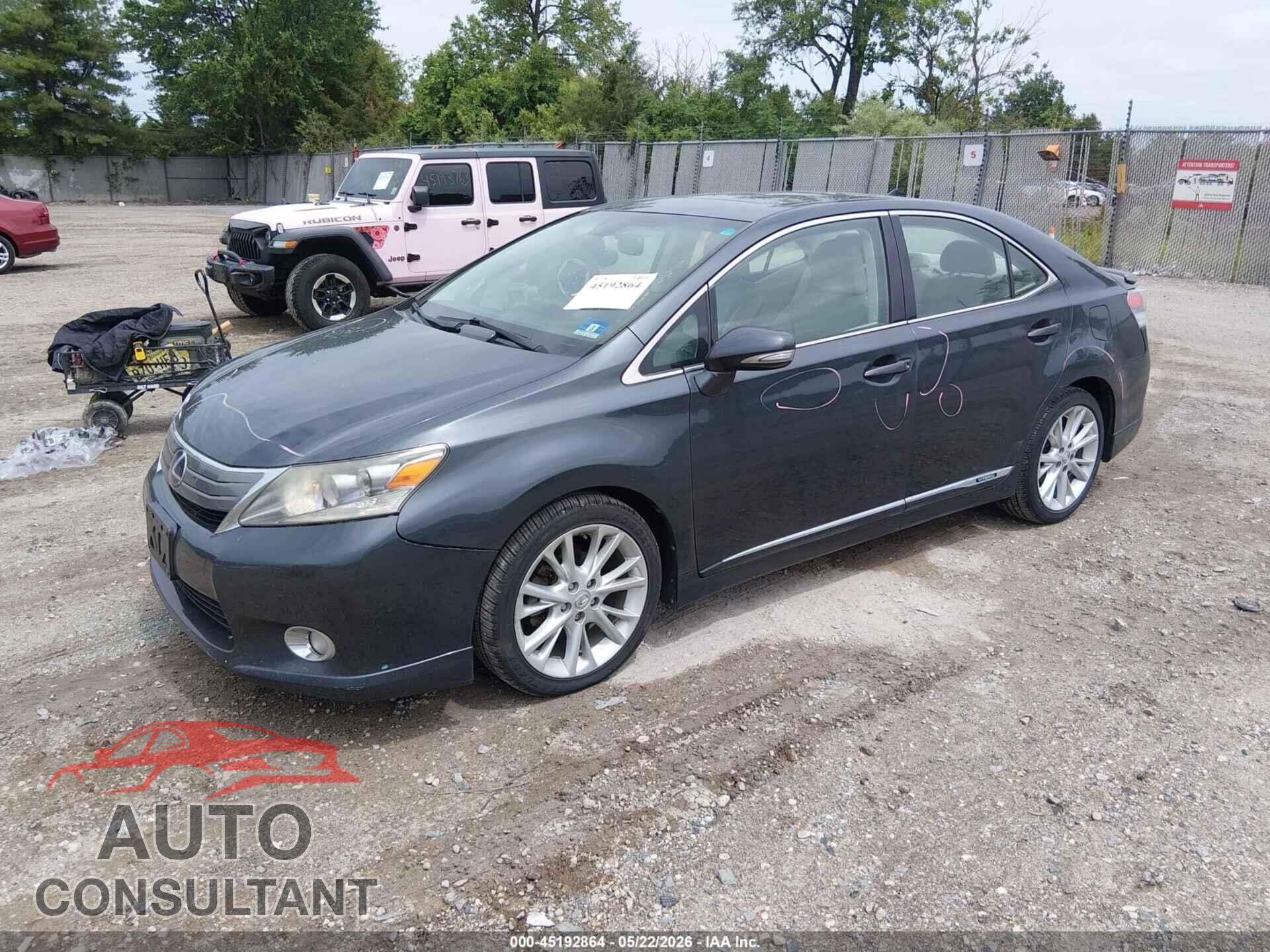 LEXUS HS 2010 - JTHBB1BA3A2025347
