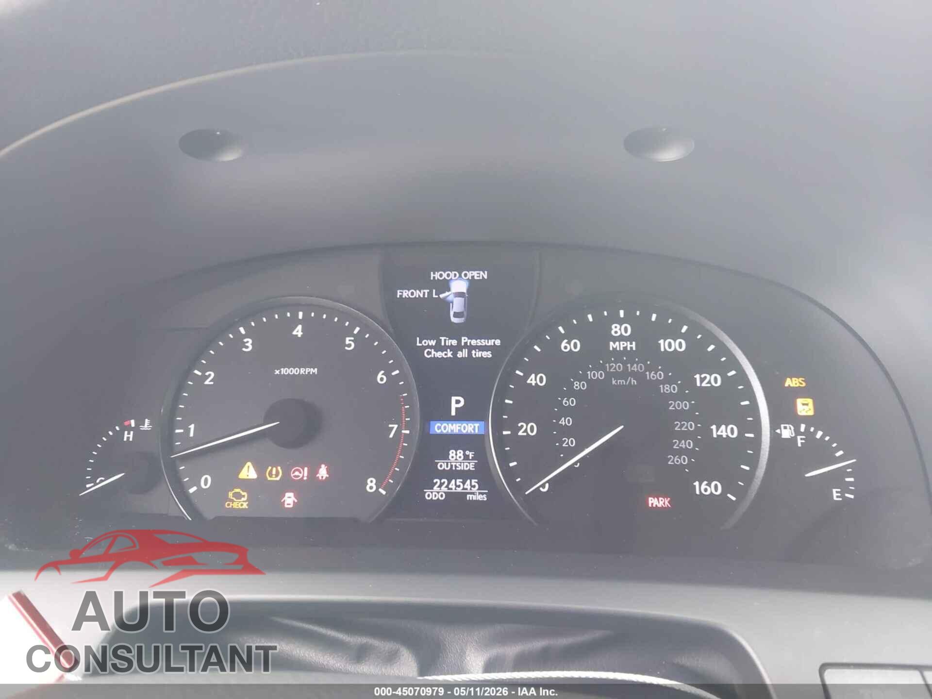 LEXUS LS 460 2014 - JTHBL5EF0E5130539