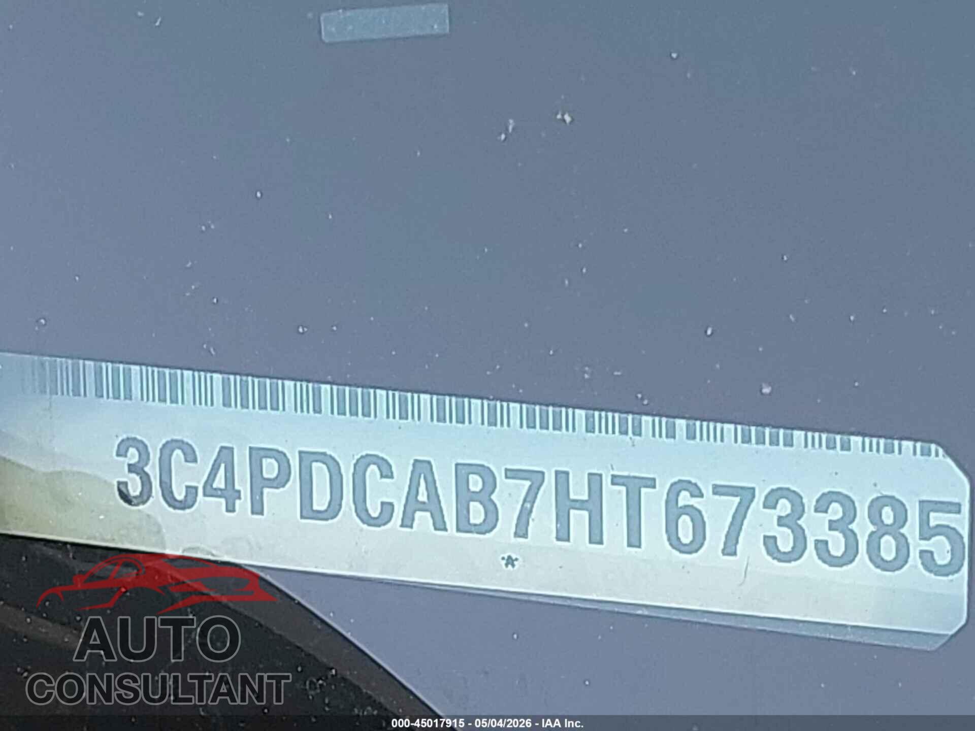 DODGE JOURNEY 2017 - 3C4PDCAB7HT673385