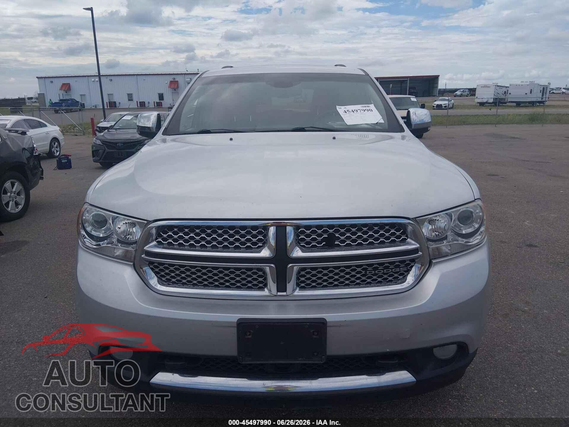 DODGE DURANGO 2012 - 1C4SDJET8CC192566