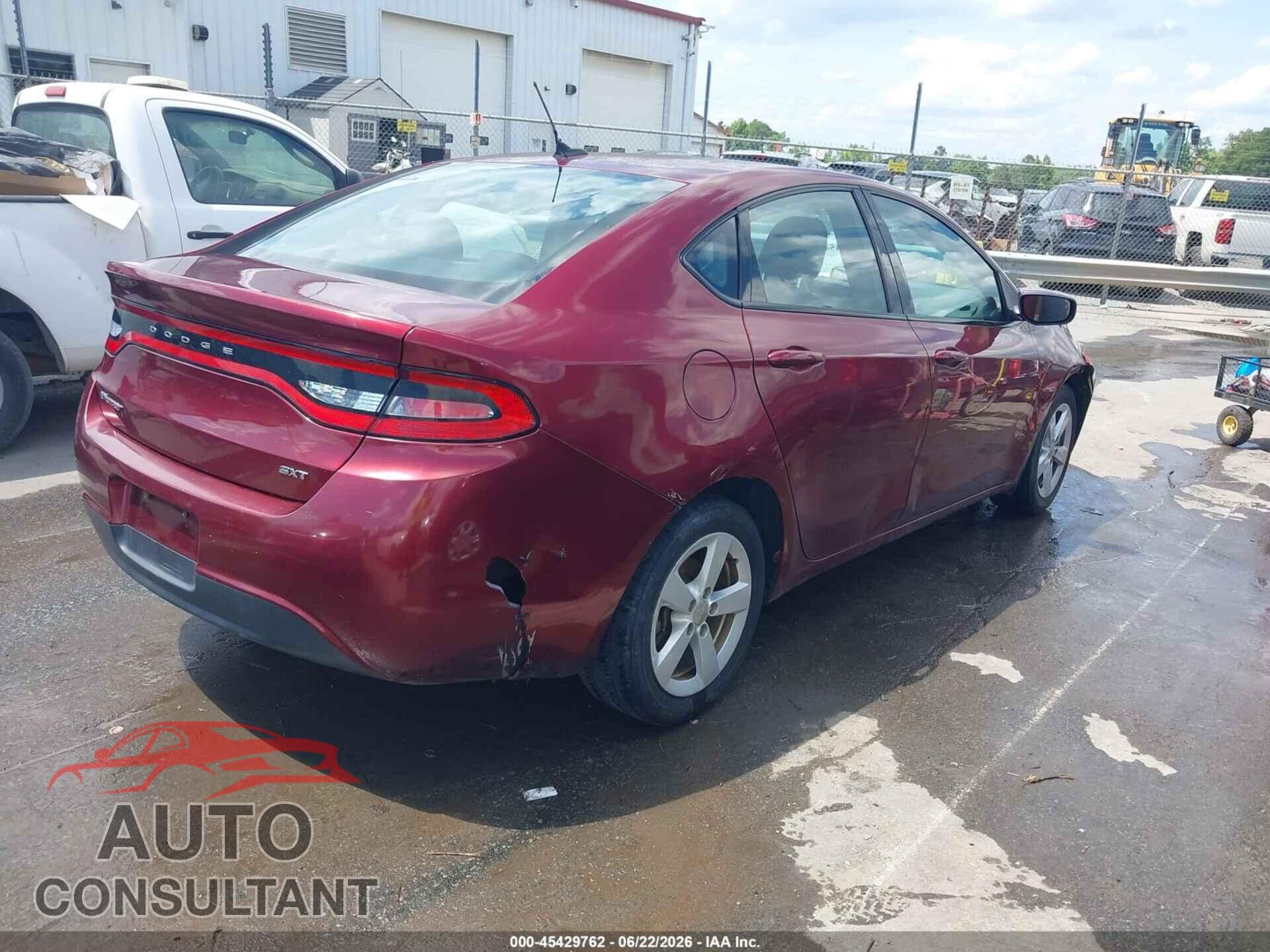 DODGE DART 2015 - 1C3CDFBB1FD336605