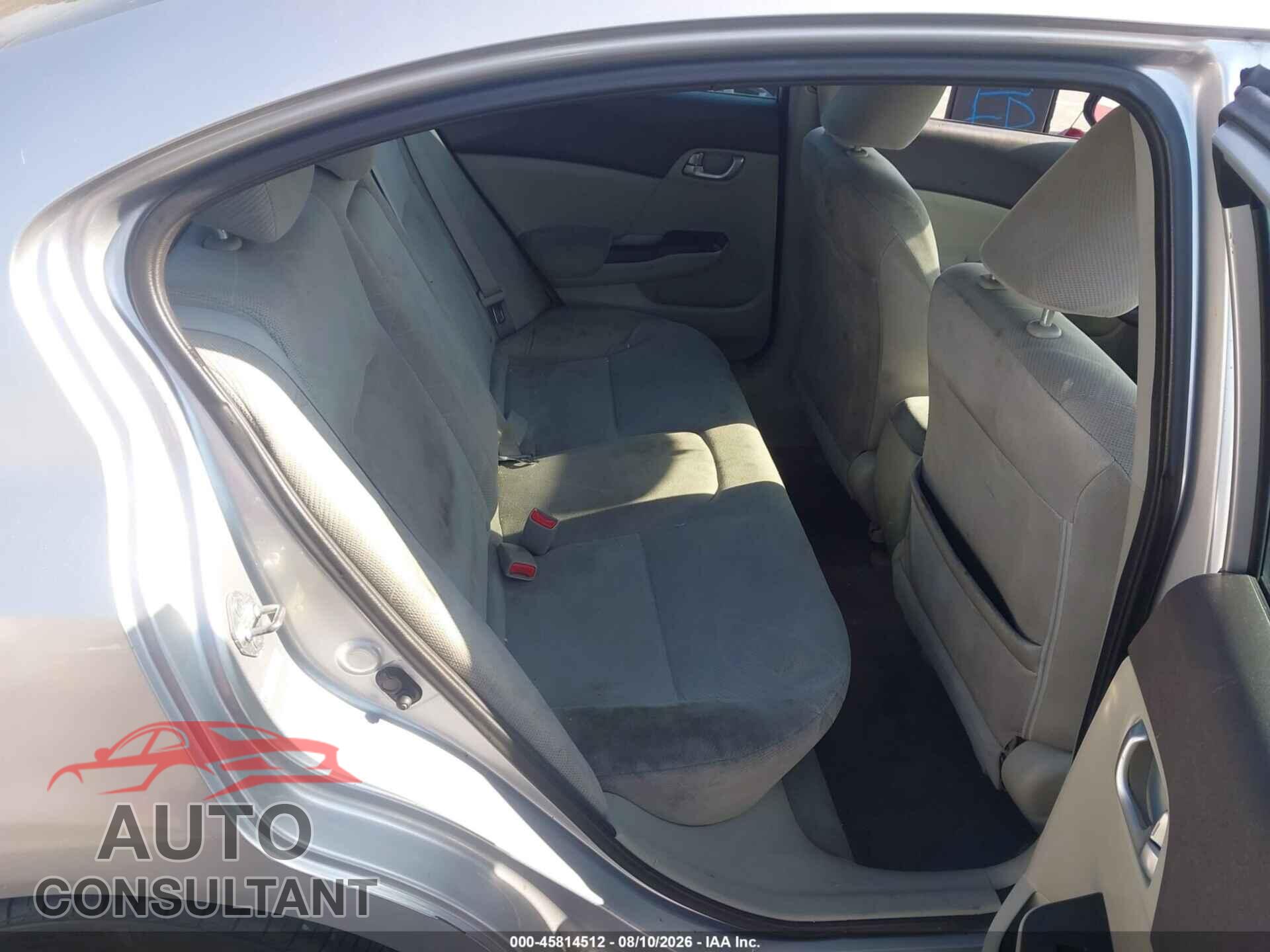 HONDA CIVIC 2012 - 19XFB2F8XCE327675