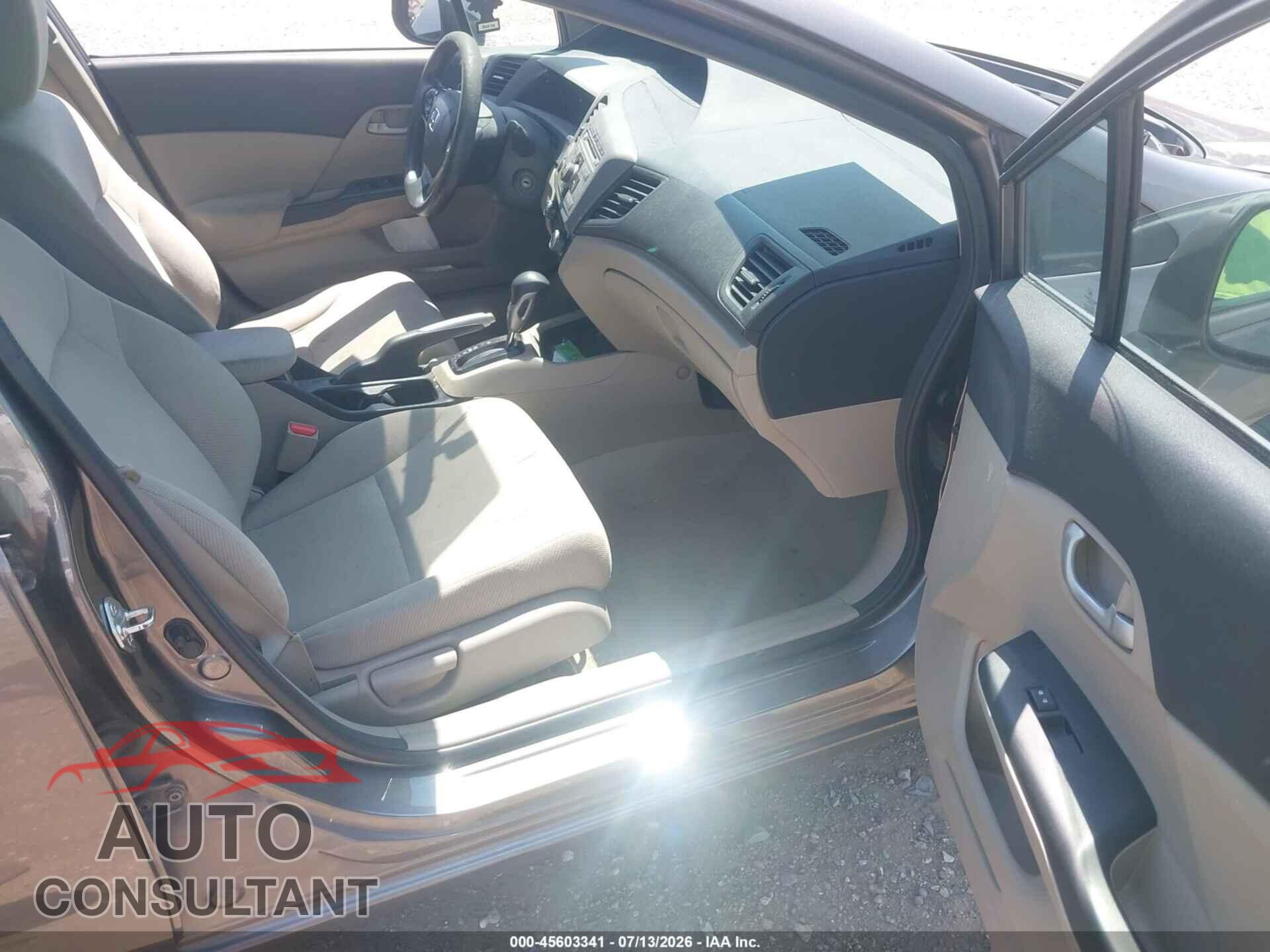 HONDA CIVIC 2012 - 19XFB2F53CE377176