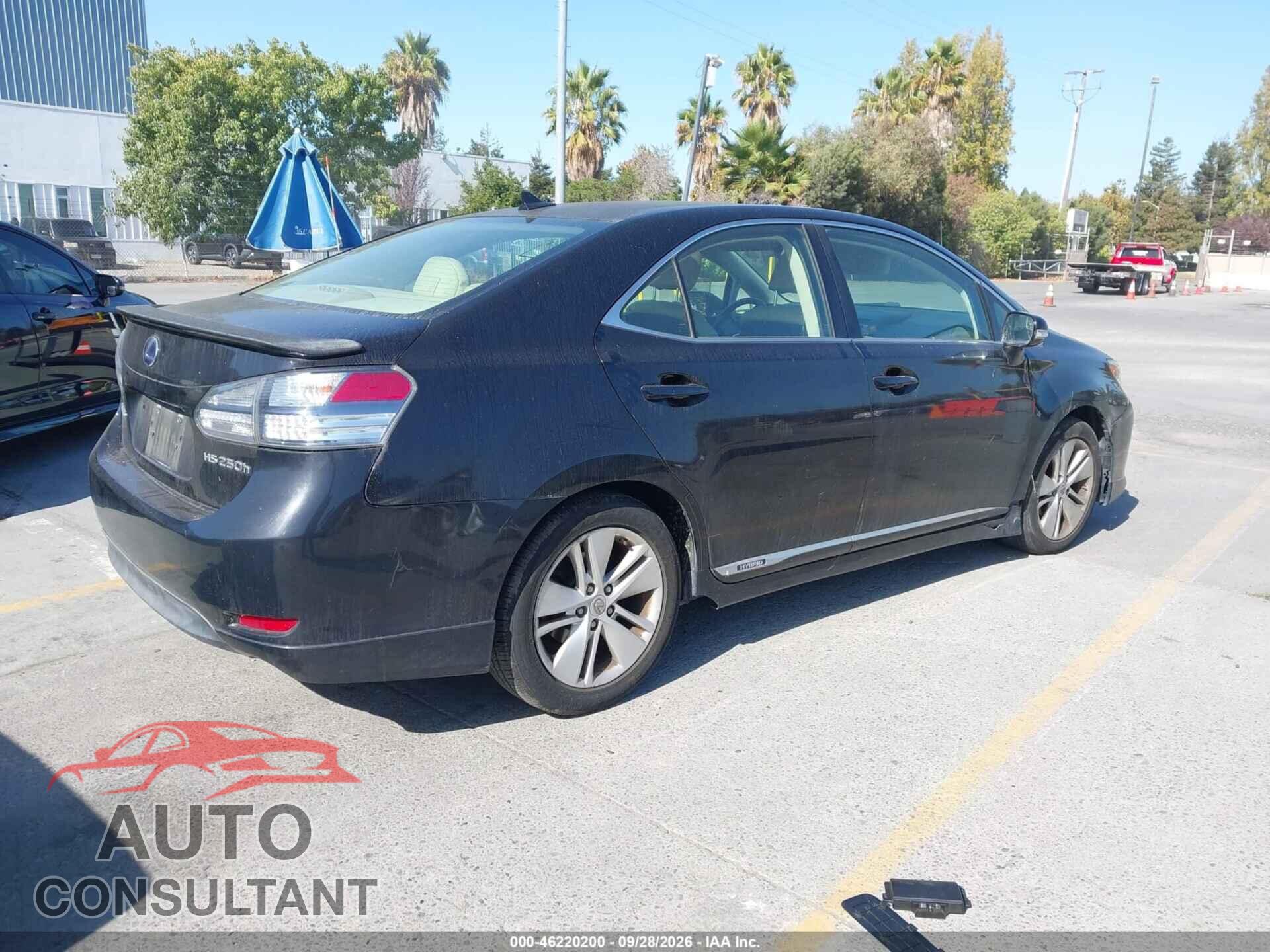 LEXUS HS 250H 2010 - JTHBB1BAXA2000994