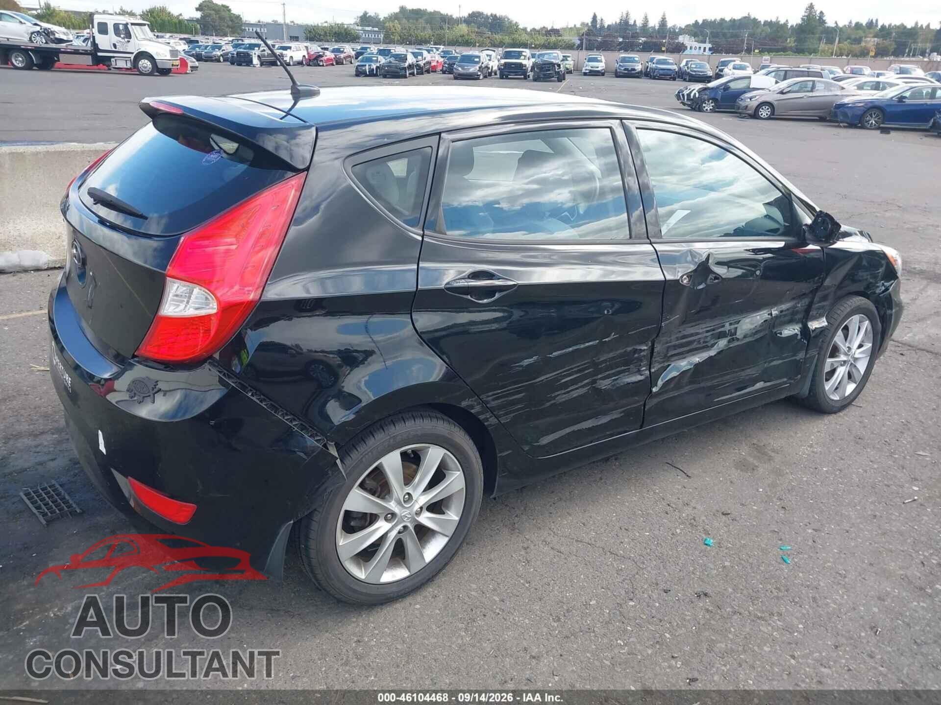 HYUNDAI ACCENT 2012 - KMHCU5AE2CU044793