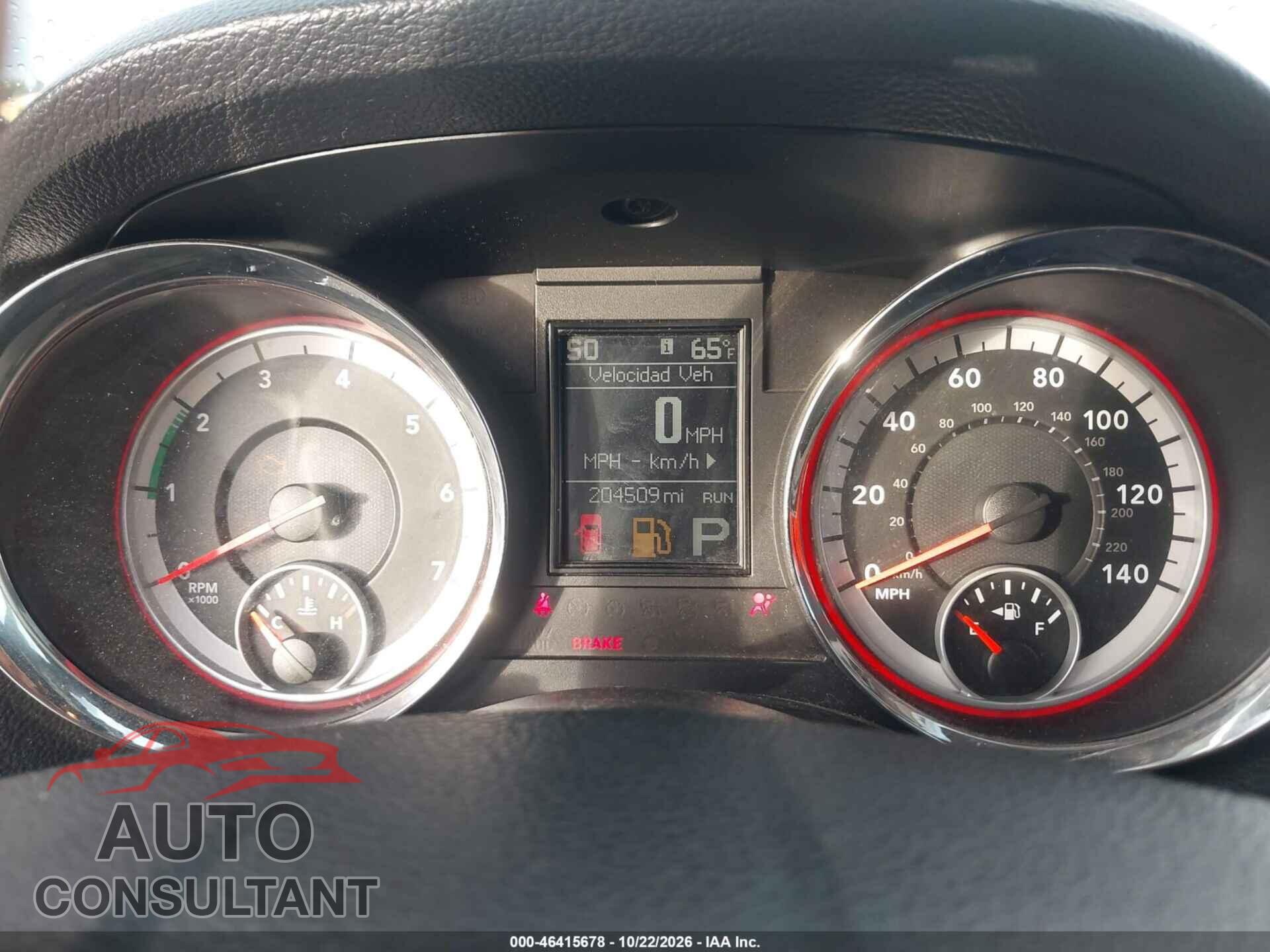 DODGE DURANGO 2012 - 1C4RDHAG6CC271203