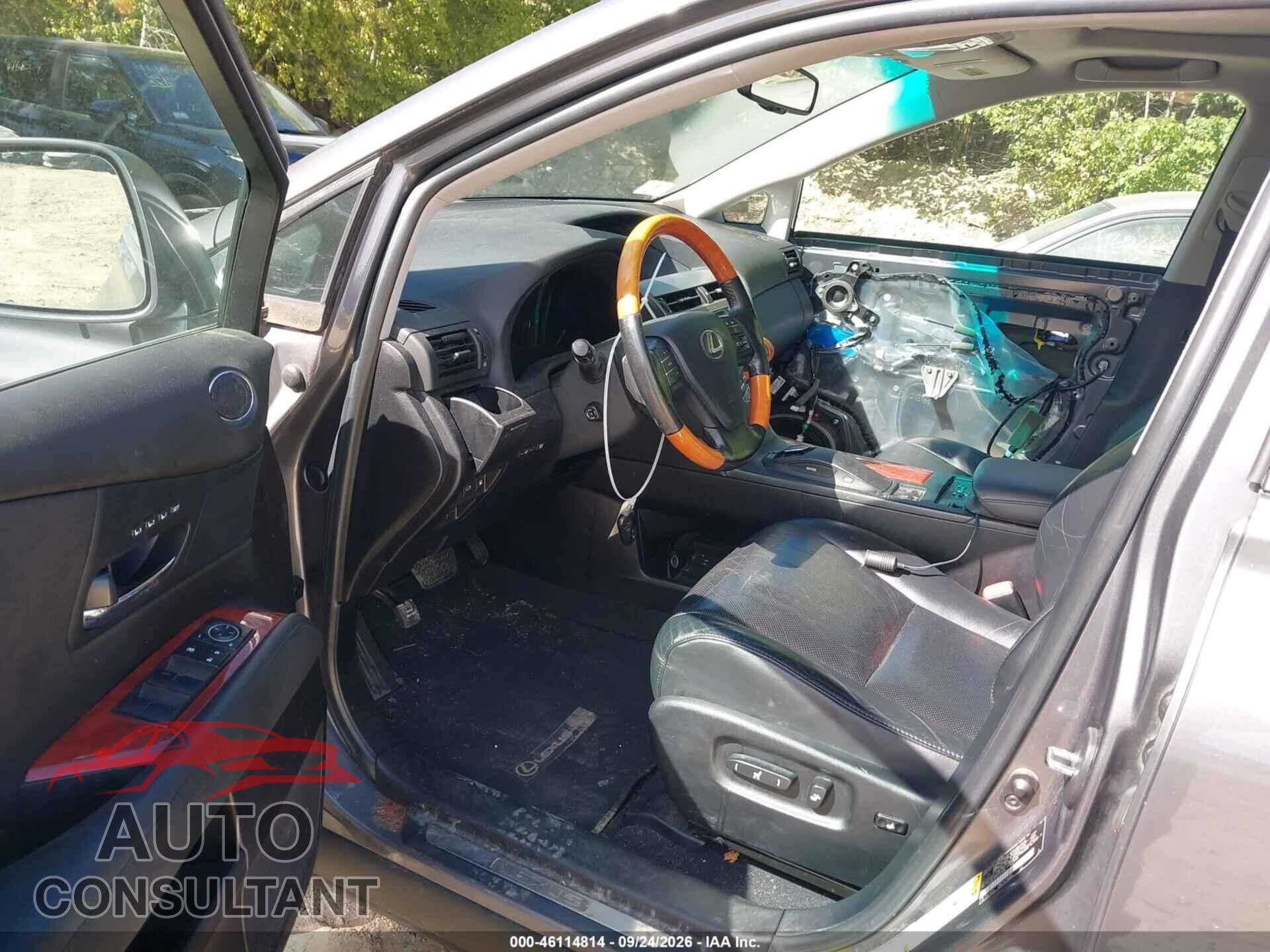 LEXUS RX 350 2012 - 2T2BK1BA2CC123948