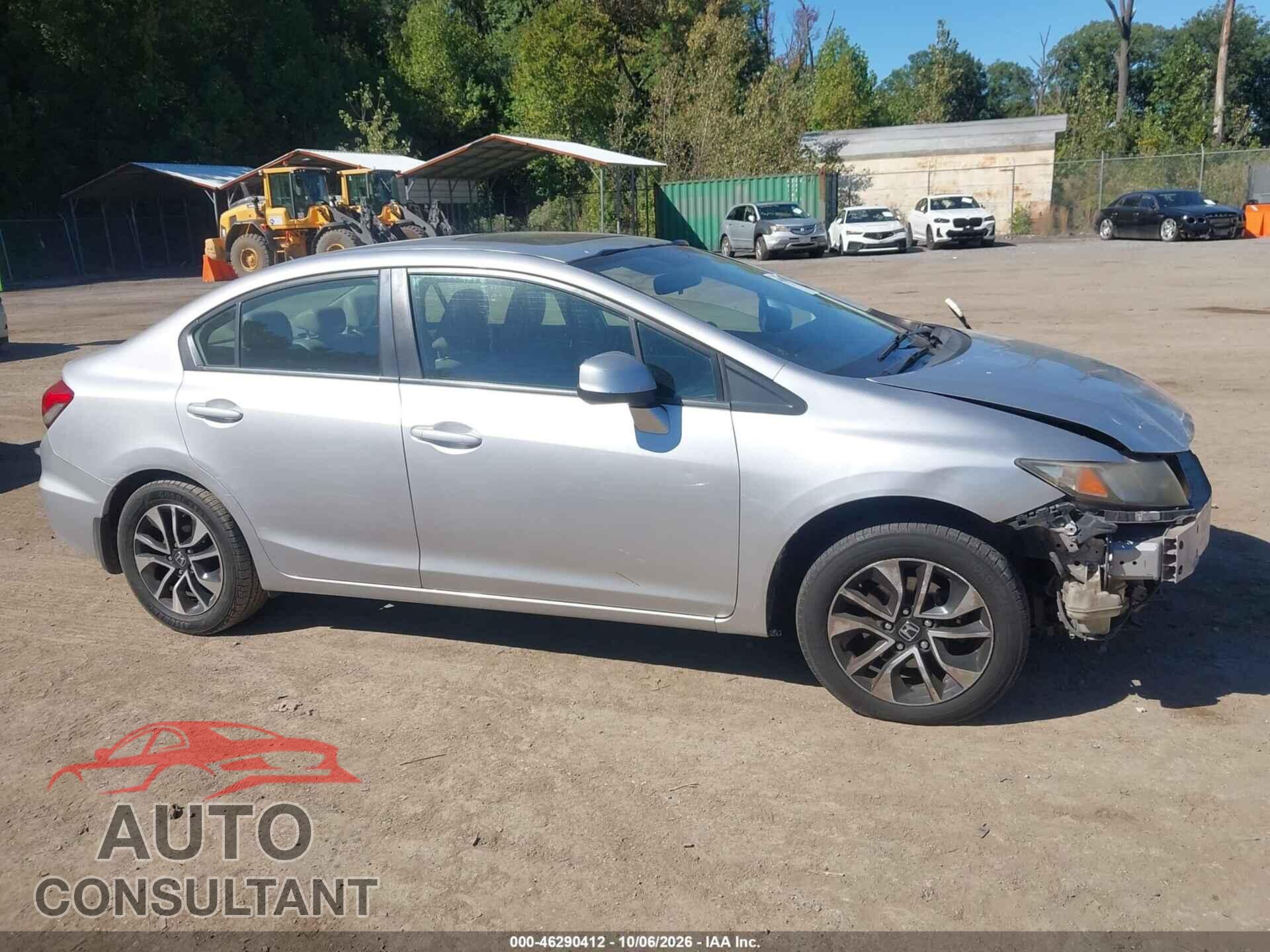 HONDA CIVIC 2013 - 19XFB2F96DE017906
