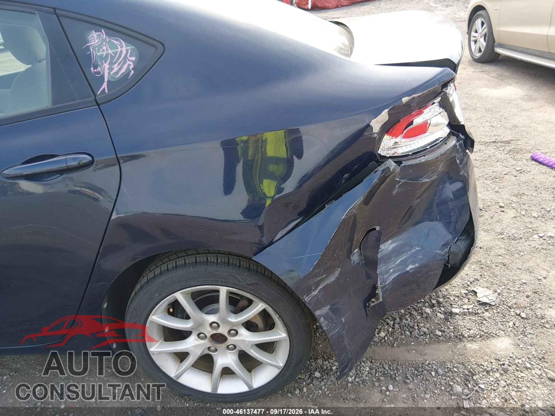 DODGE DART 2013 - 1C3CDFBA8DD106256