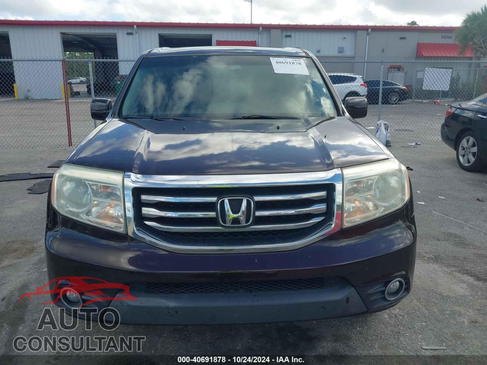 HONDA PILOT 2013 - 5FNYF3H60DB024964