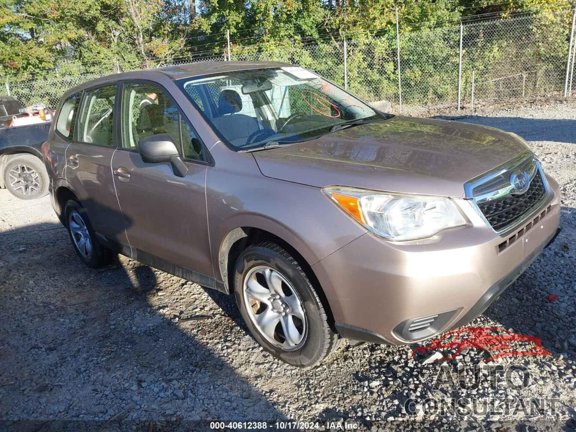 SUBARU FORESTER 2014 - JF2SJAAC0EH467353