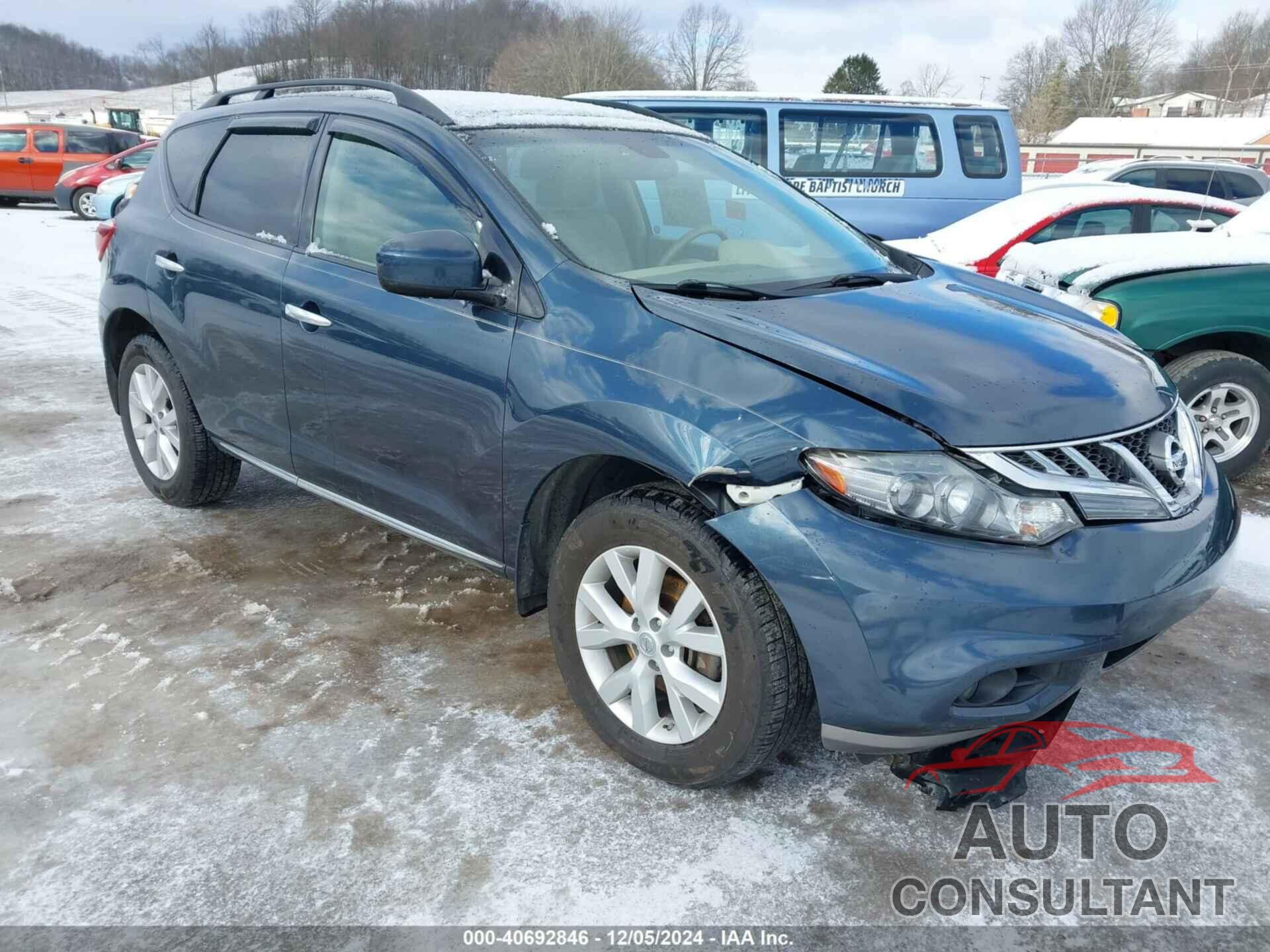 NISSAN MURANO 2012 - JN8AZ1MW4CW213585