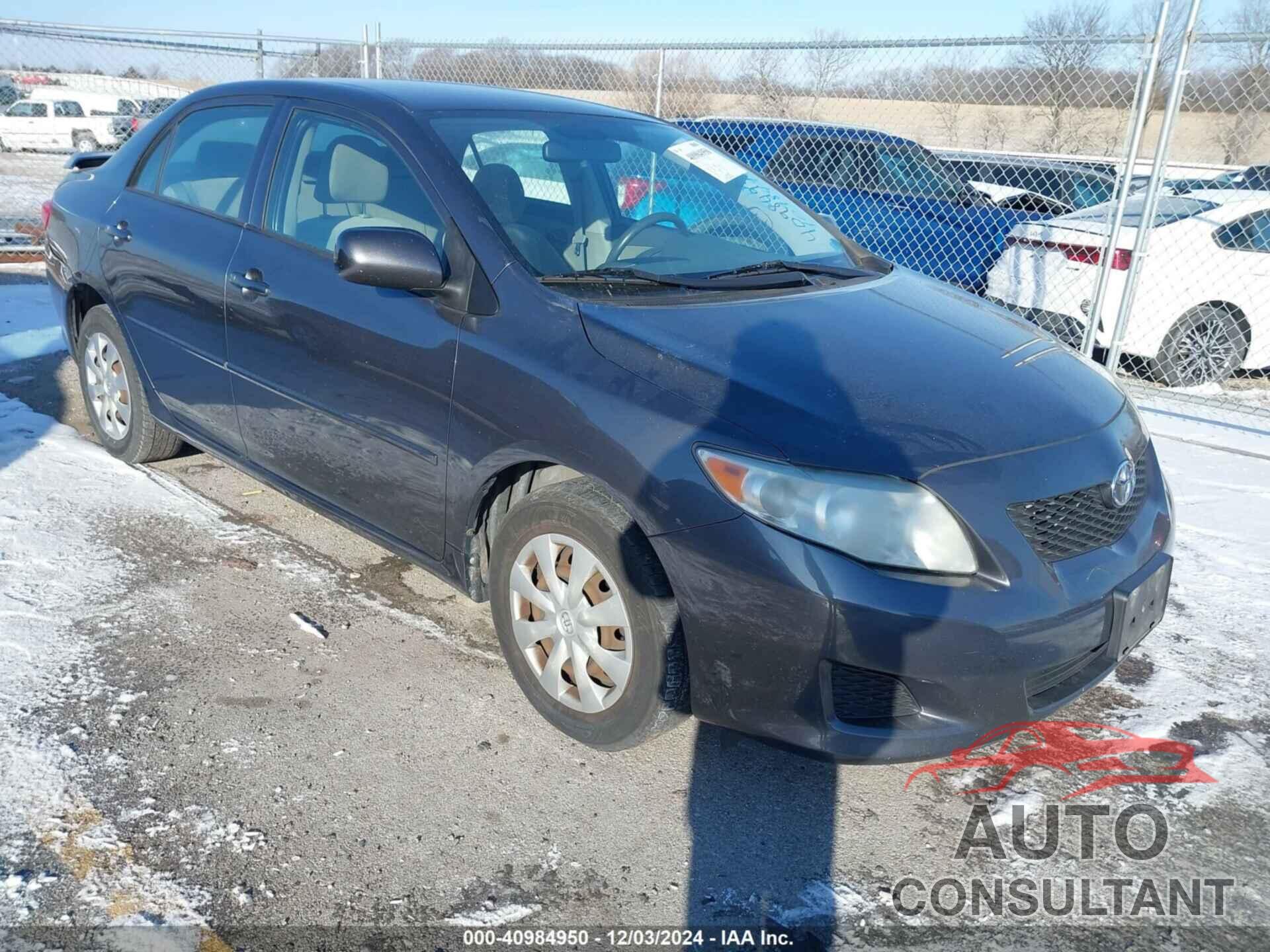 TOYOTA COROLLA 2009 - JTDBL40EX99039609