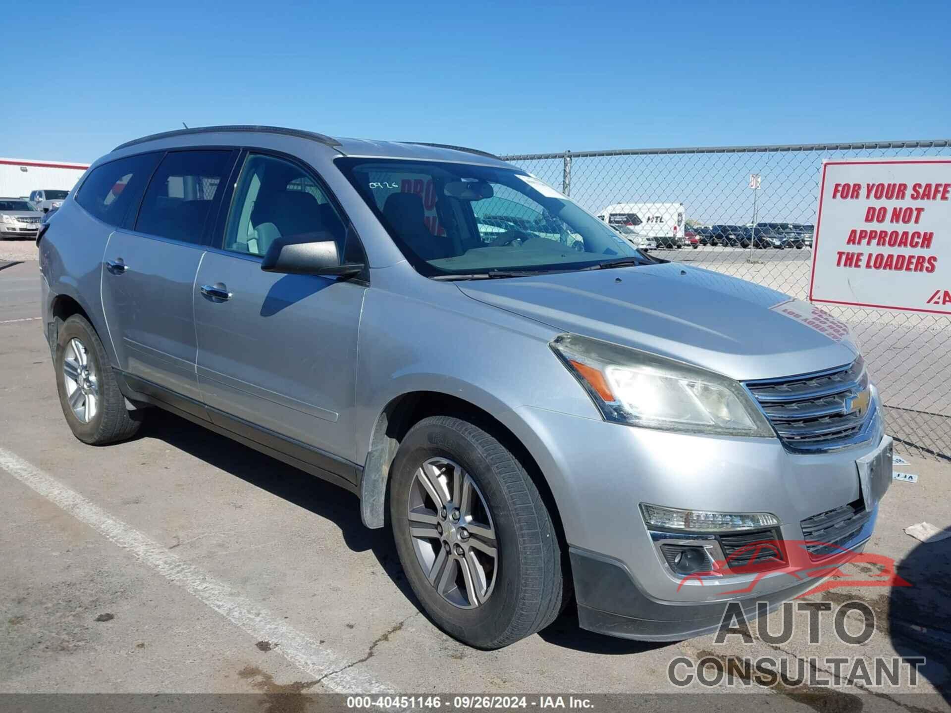 CHEVROLET TRAVERSE 2017 - 1GNKRGKD4HJ165358