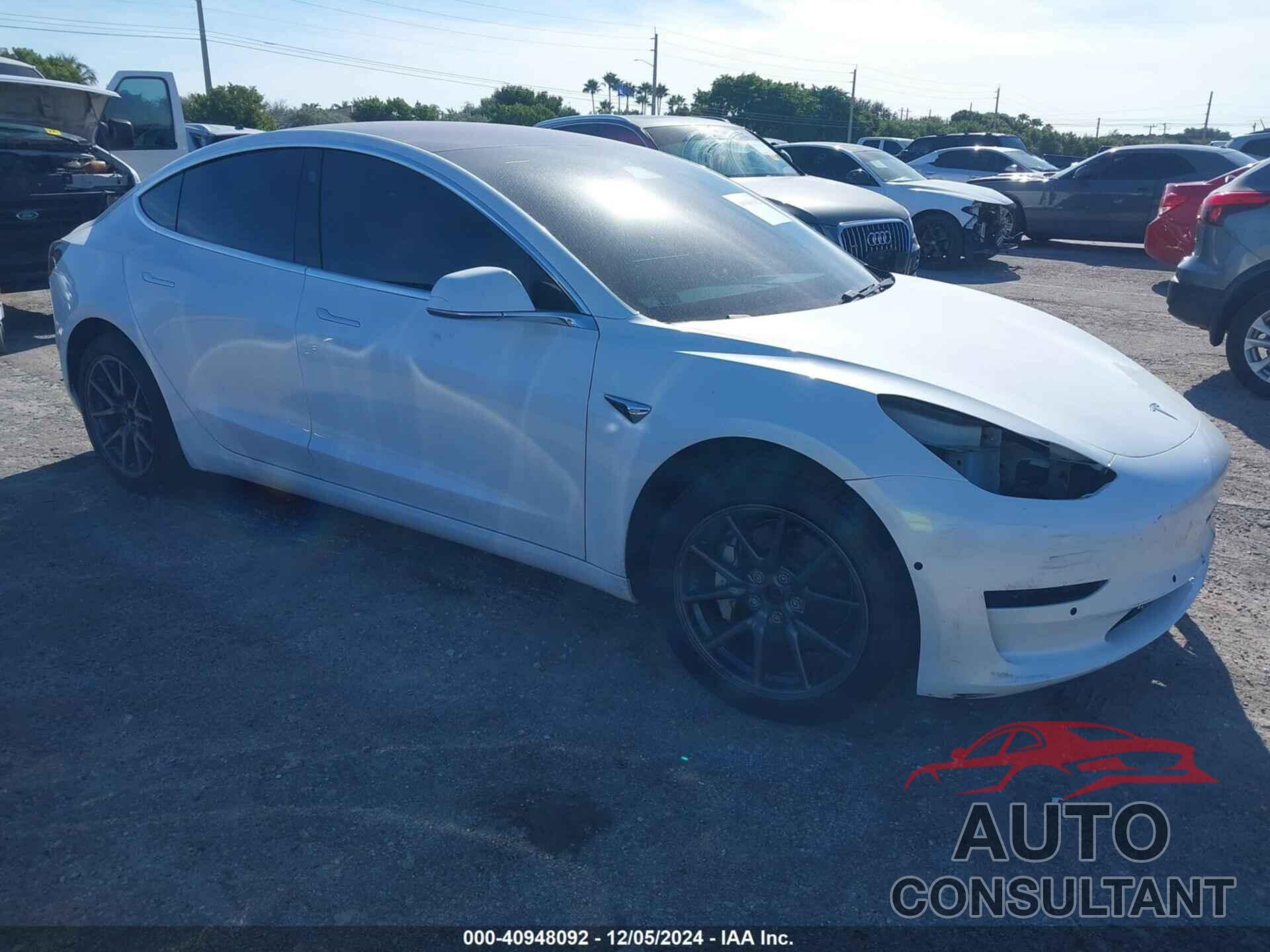 TESLA MODEL 3 2019 - 5YJ3E1EB4KF199606